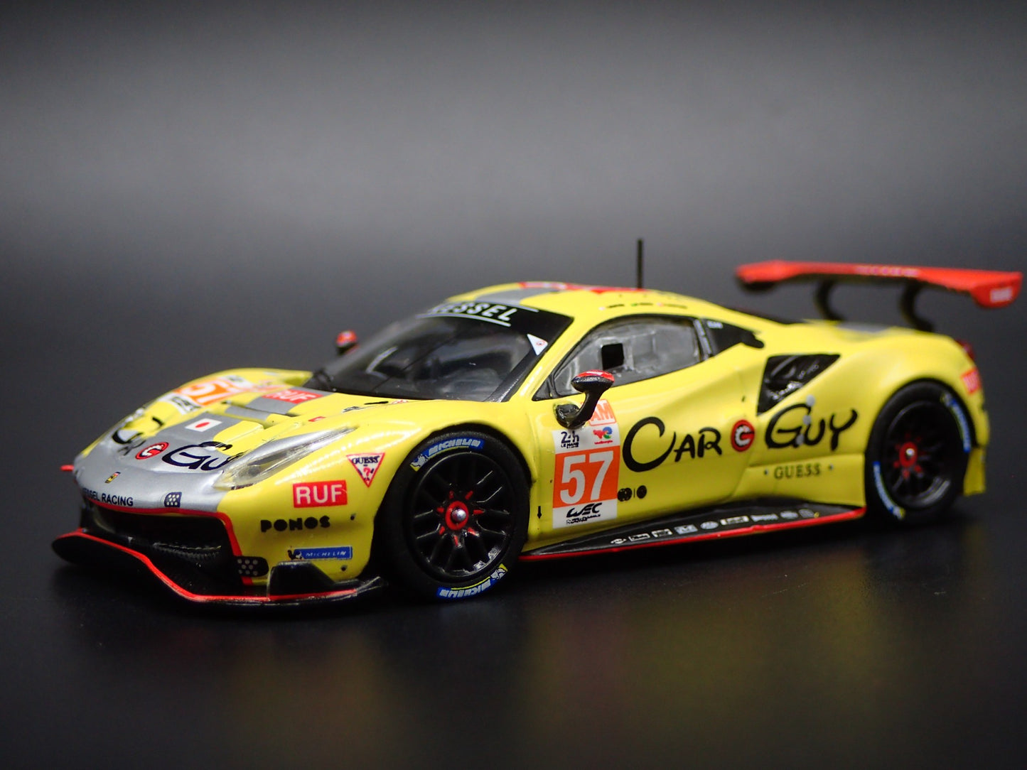 2015-2019 FERRARI 488 GTE 24H OF LE MANS 2023 RUF  1:64 SCALE DIECAST MODEL CAR