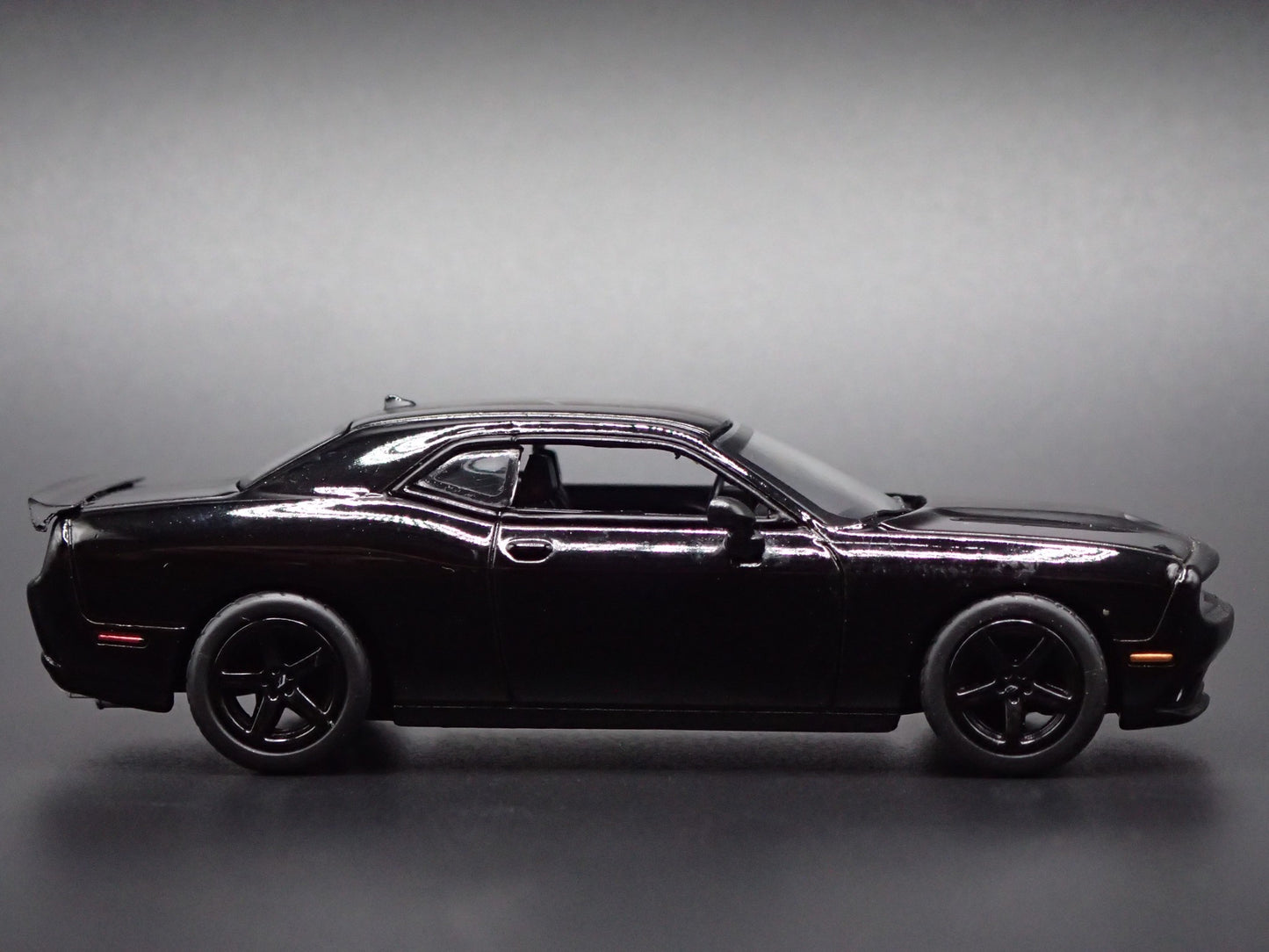 2008-2023 DODGE CHALLENGER RT BLACK RARE 1/64 SCALE DIORAMA DIECAST MODEL CAR
