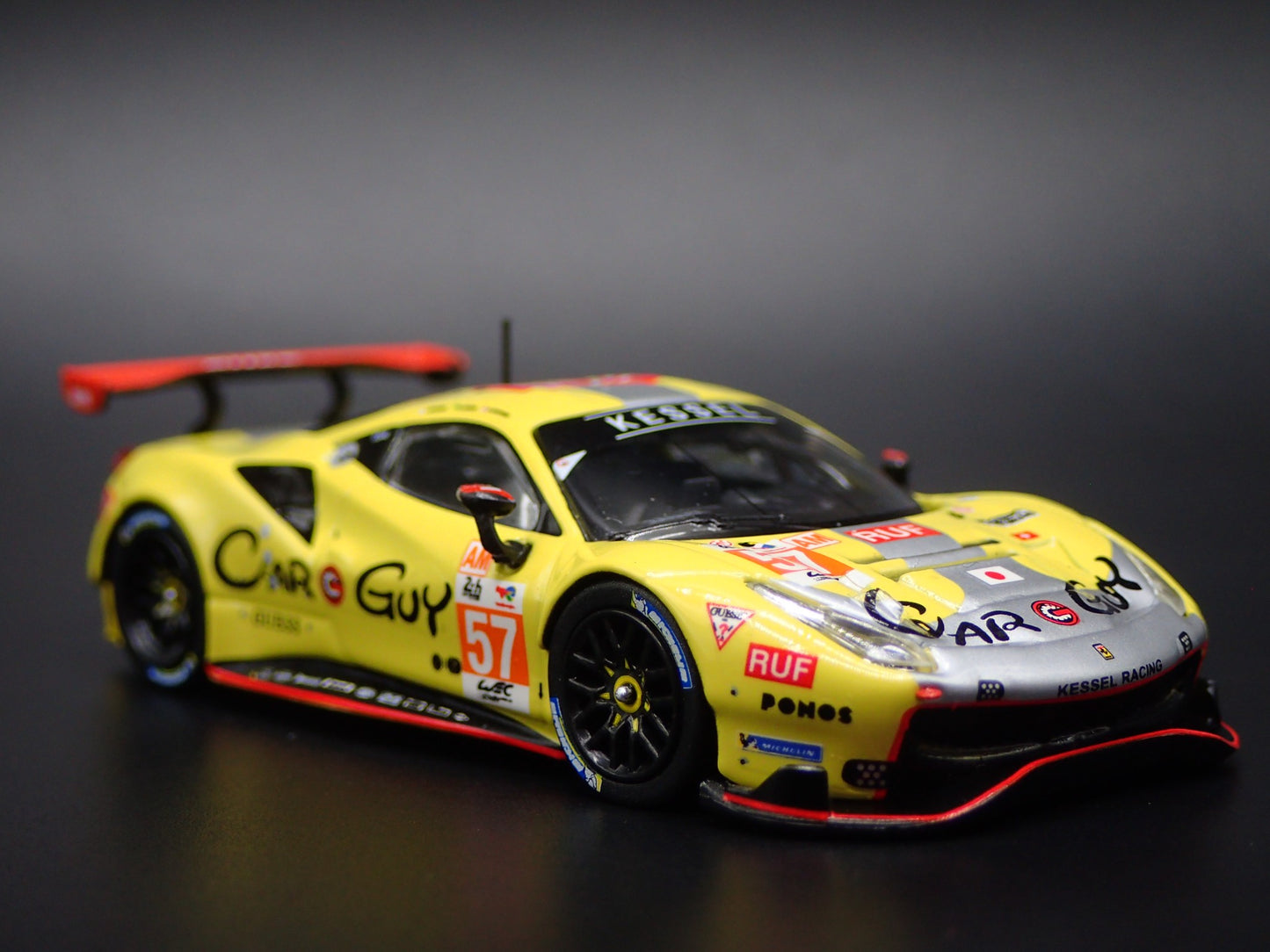 2015-2019 FERRARI 488 GTE 24H OF LE MANS 2023 RUF  1:64 SCALE DIECAST MODEL CAR