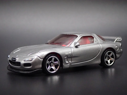 1998-2002 MAZDA RX7 JDM SILVER 1:64 SCALE COLLECTIBLE DIORAMA DIECAST MODEL CAR