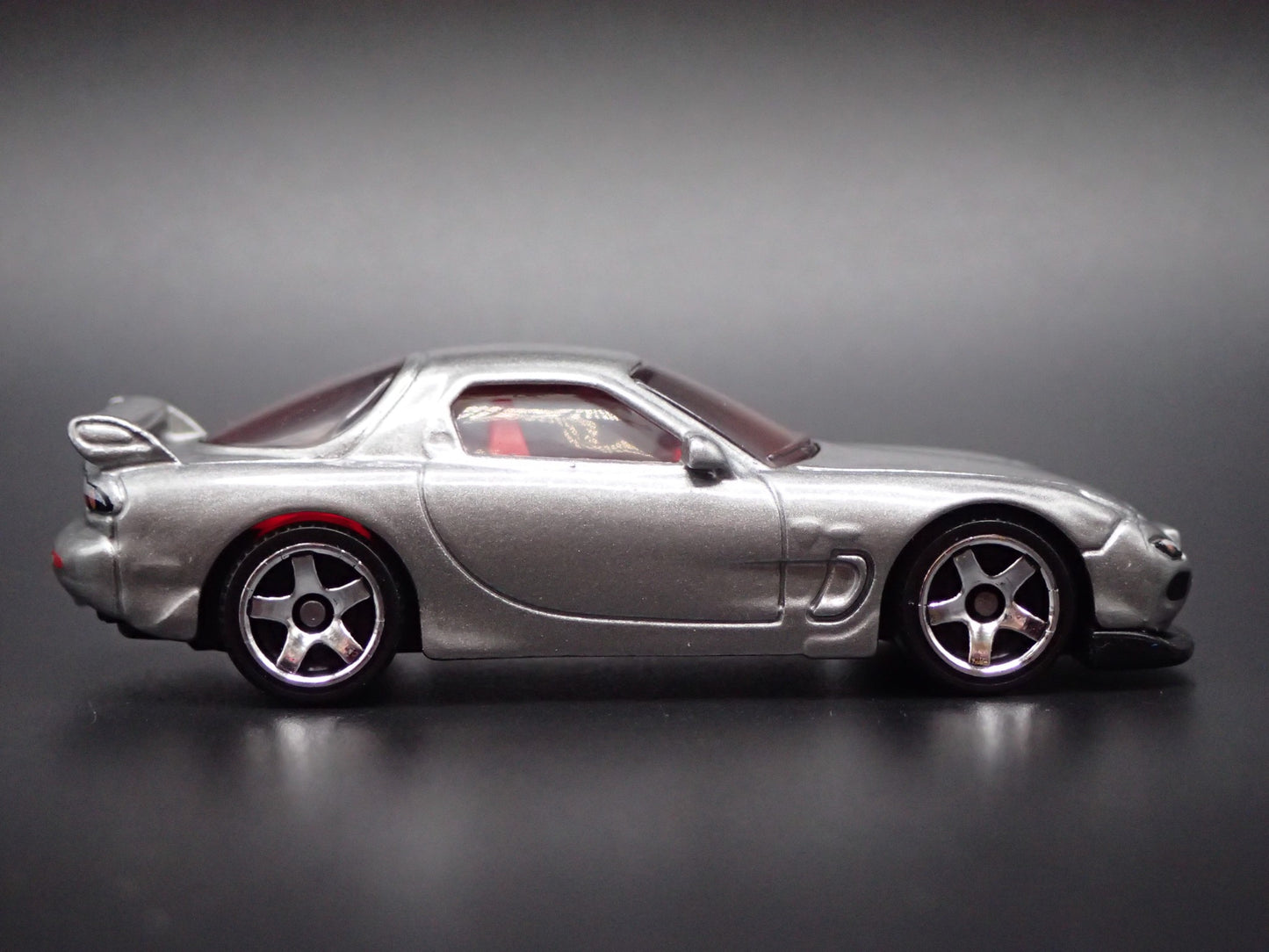 1998-2002 MAZDA RX7 JDM SILVER 1:64 SCALE COLLECTIBLE DIORAMA DIECAST MODEL CAR