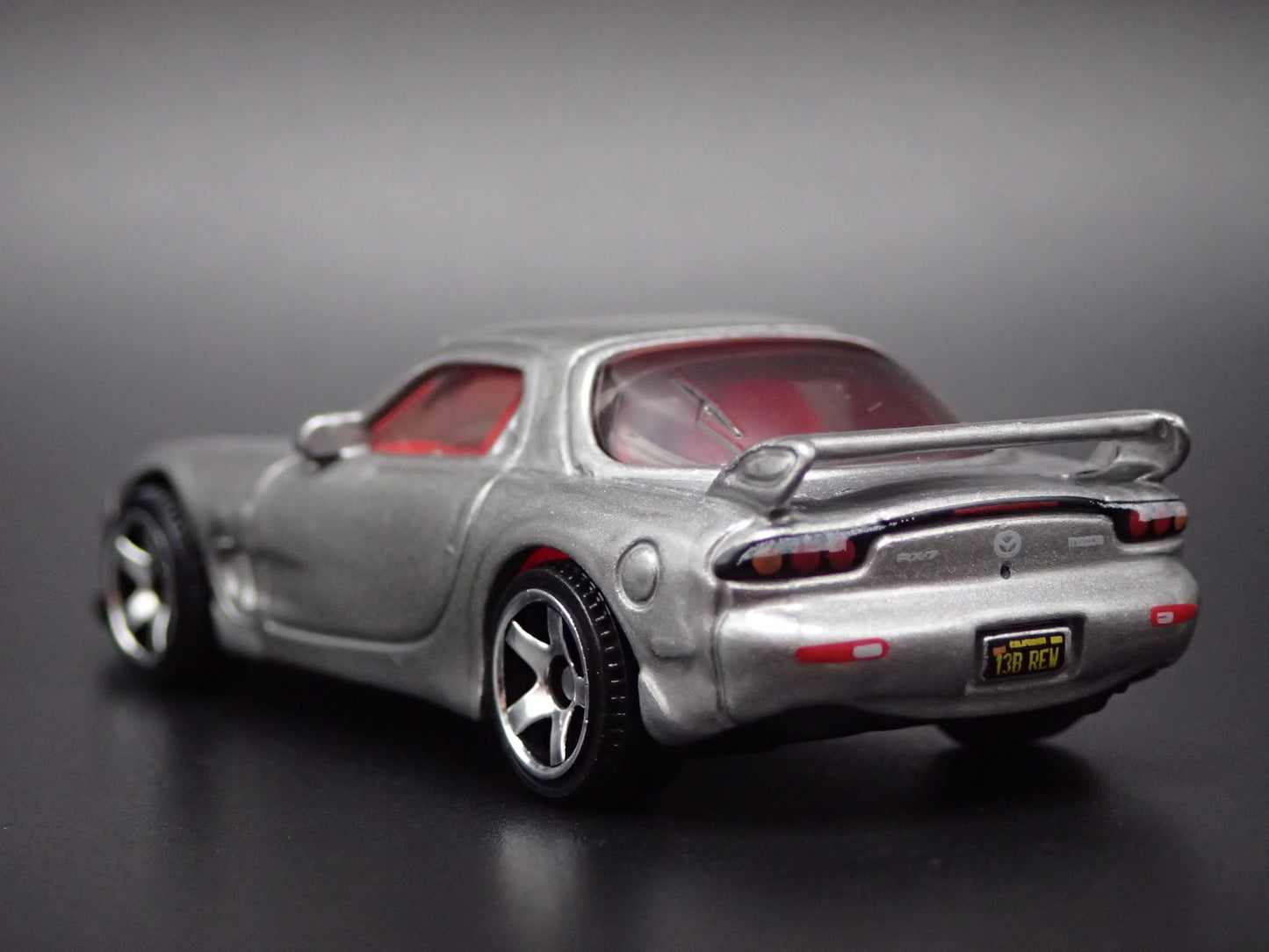 1998-2002 MAZDA RX7 JDM SILVER 1:64 SCALE COLLECTIBLE DIORAMA DIECAST MODEL CAR