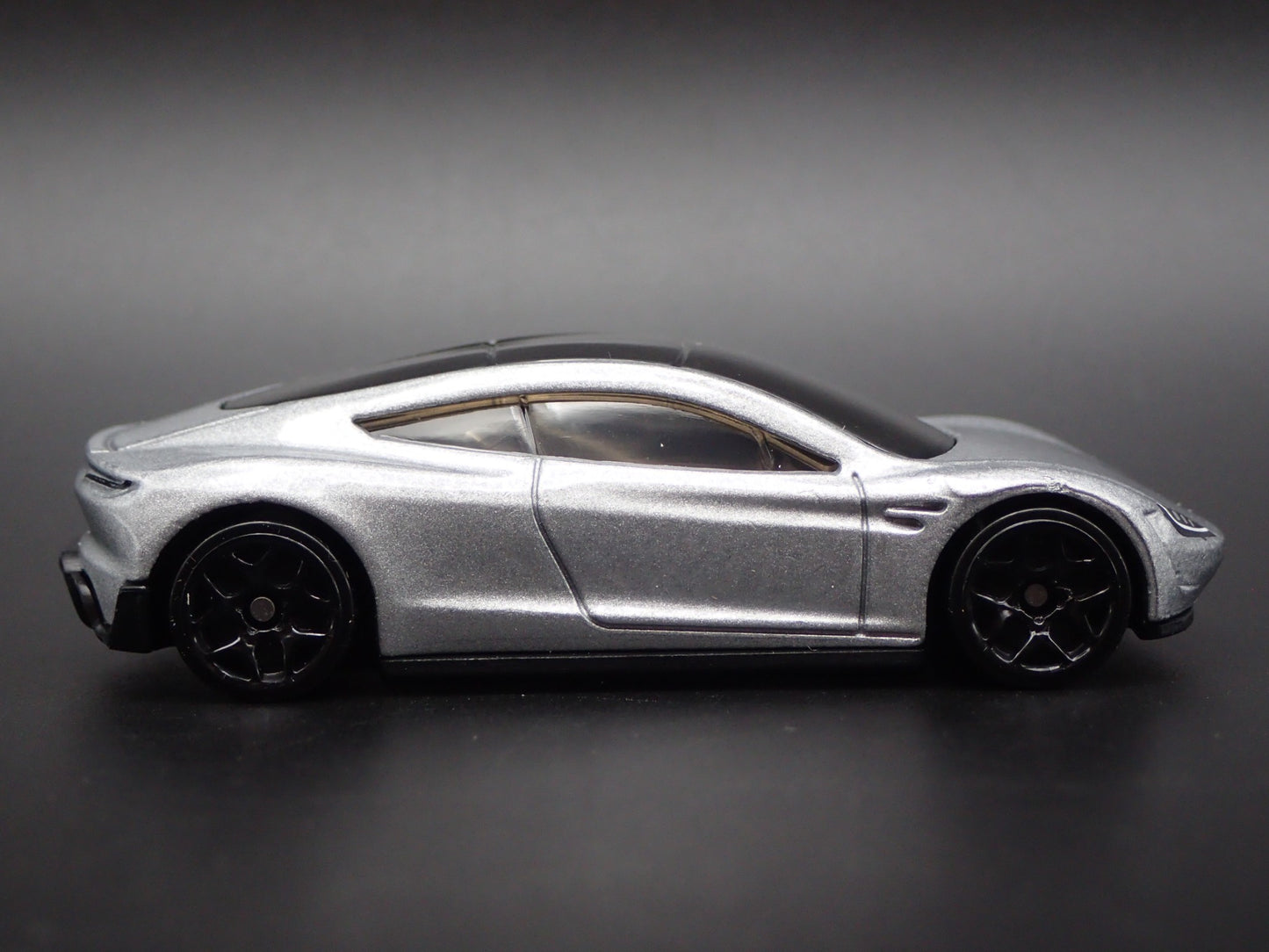 TESLA ROADSTER SILVER RARE 1:64 SCALE COLLECTIBLE DIORAMA DIECAST MODEL CAR