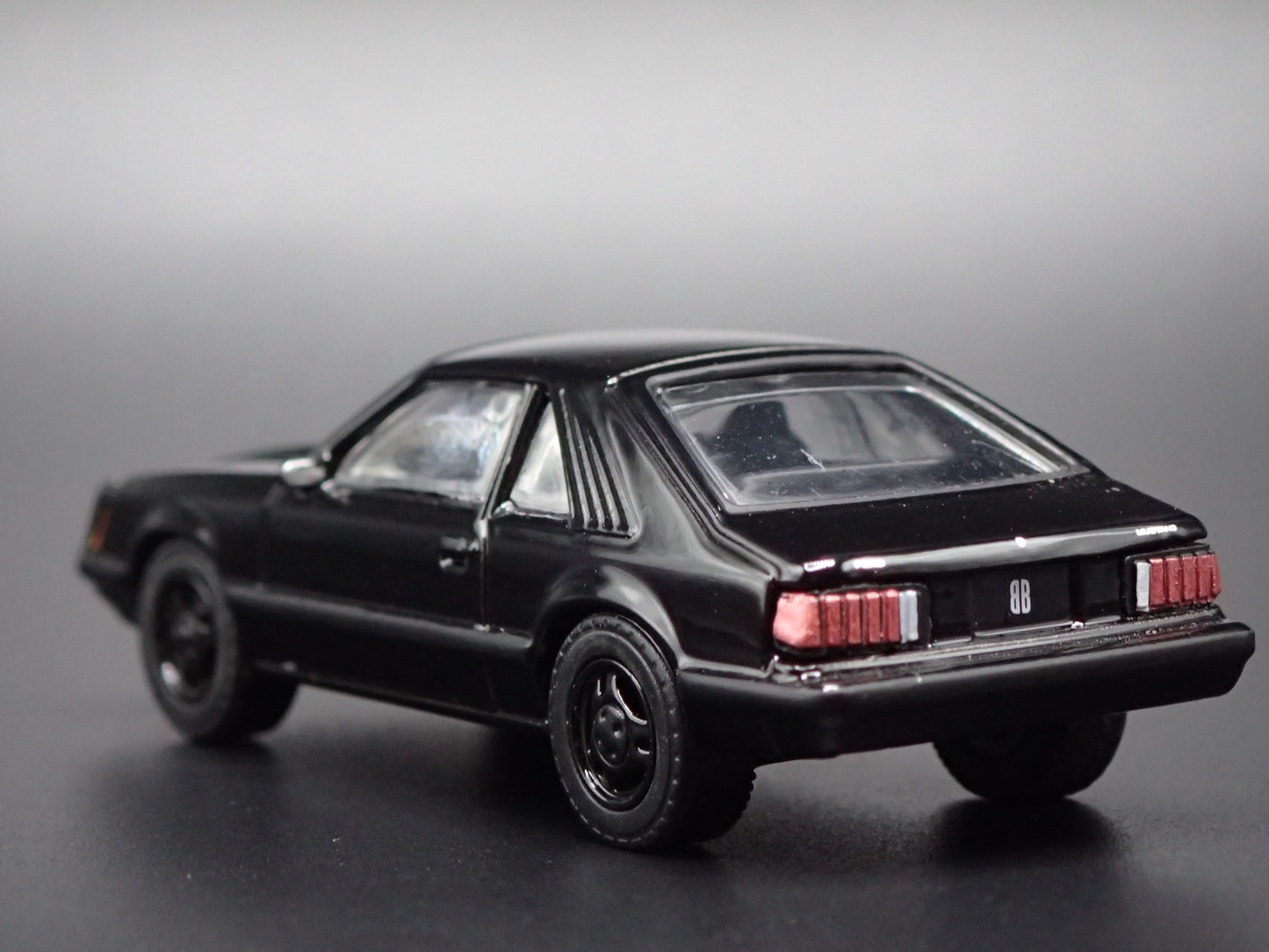 1979 79 FORD MUSTANG FASTBACK BLACK 1:64 SCALE COLLECTIBLE DIECAST MODEL CAR