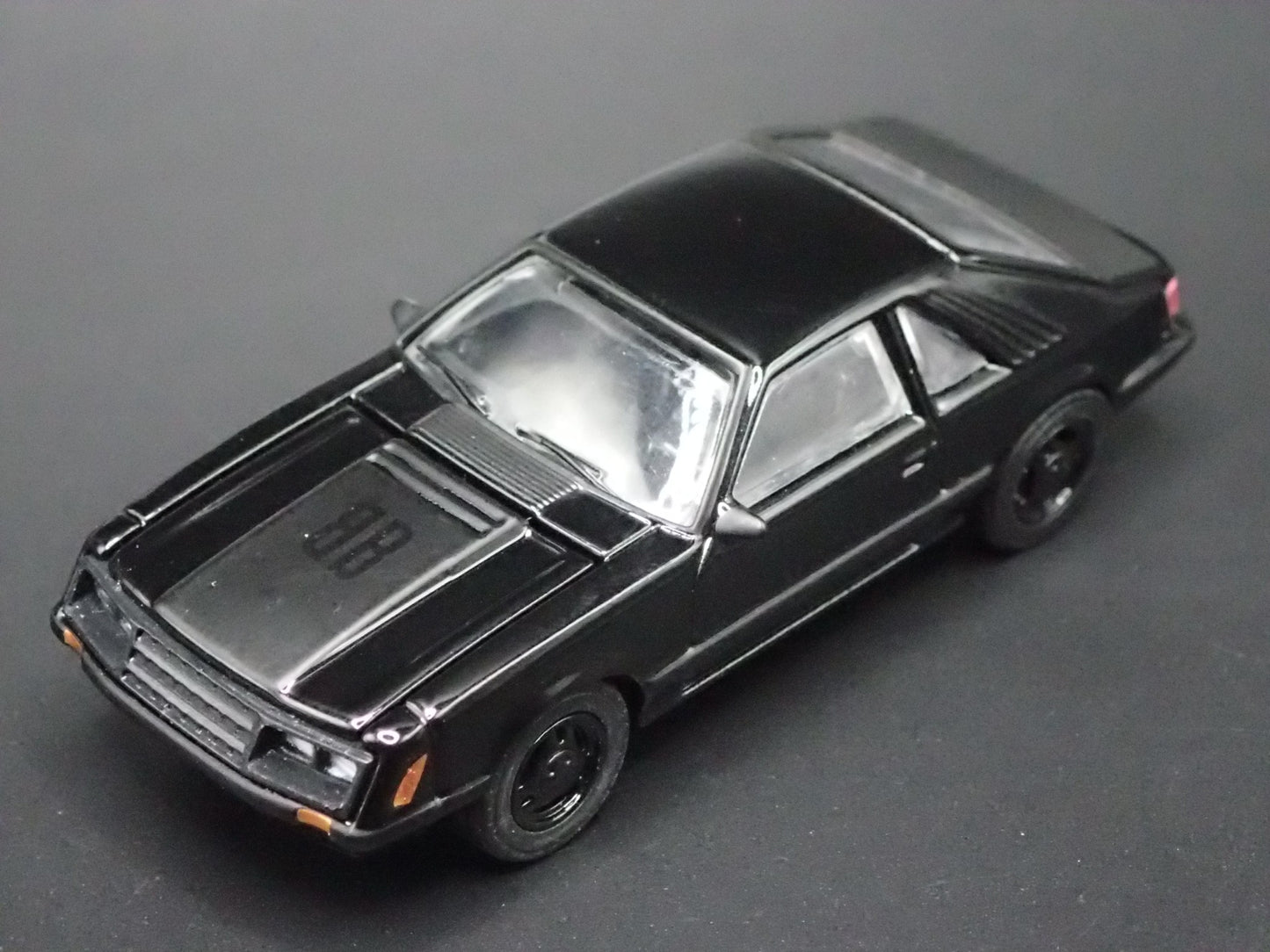 1979 79 FORD MUSTANG FASTBACK BLACK 1:64 SCALE COLLECTIBLE DIECAST MODEL CAR