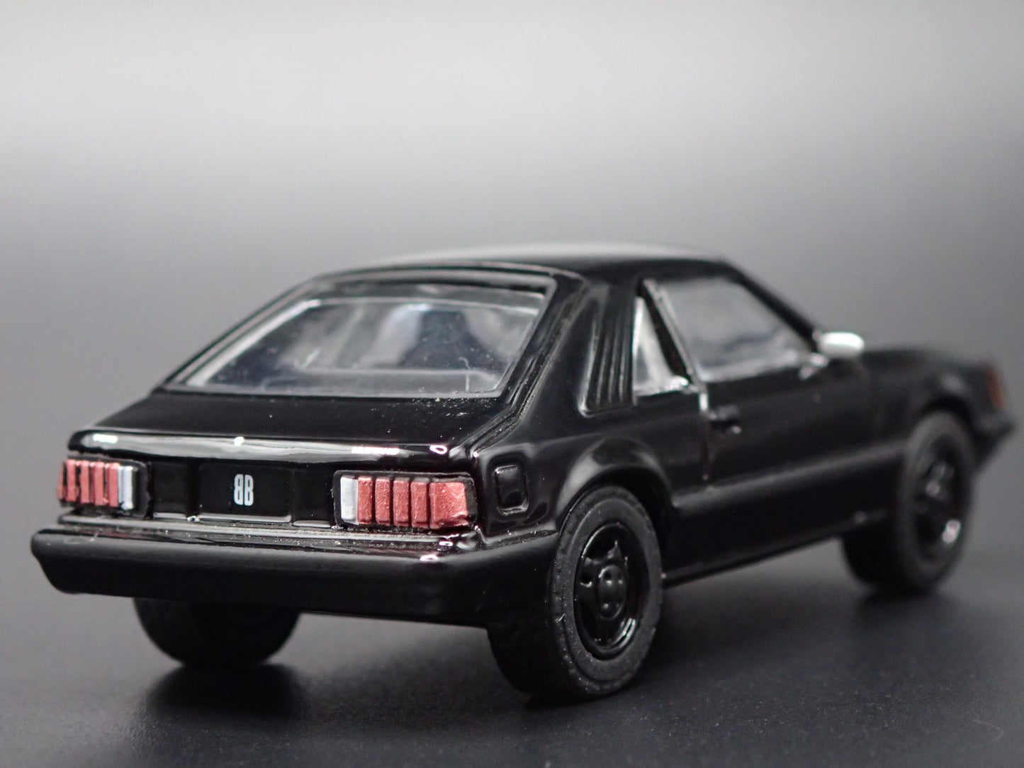 1979 79 FORD MUSTANG FASTBACK BLACK 1:64 SCALE COLLECTIBLE DIECAST MODEL CAR
