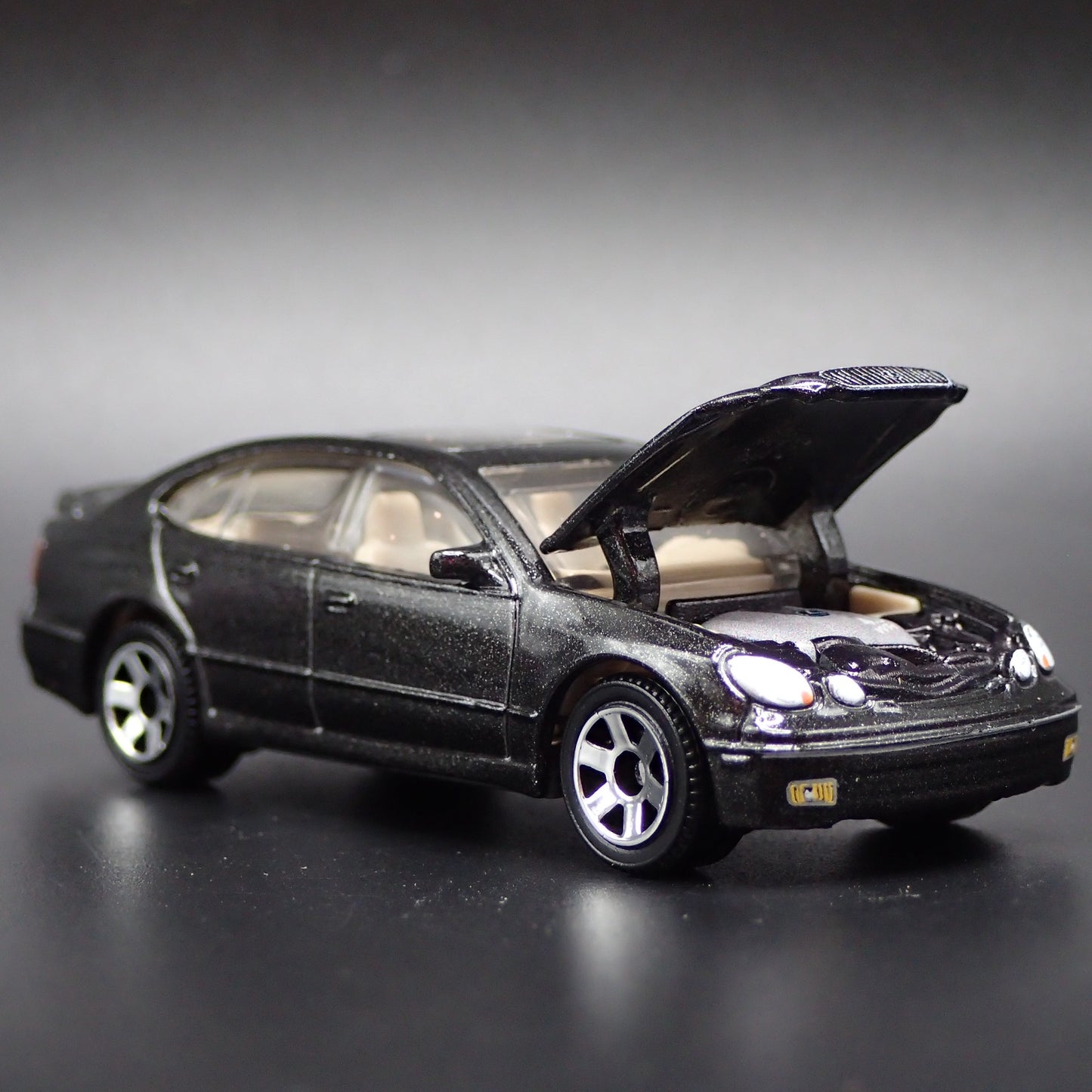 2004 04 LEXUS GS400 4 DOOR BLACK 1/64 SCALE DIORAMA DIECAST MODEL CAR