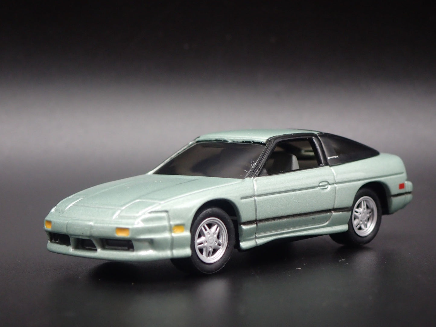 1989-1998 NISSAN 240SX GREEN 1:64 SCALE COLLECTIBLE DIORAMA DIECAST MODEL CAR