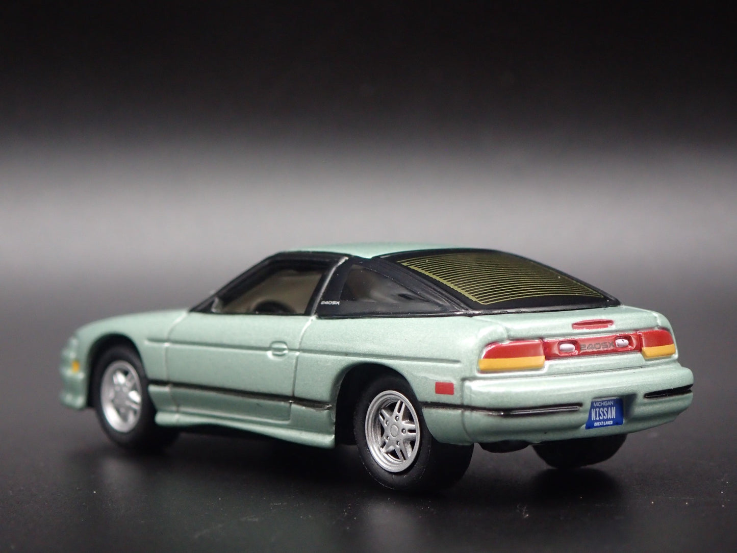 1989-1998 NISSAN 240SX GREEN 1:64 SCALE COLLECTIBLE DIORAMA DIECAST MODEL CAR