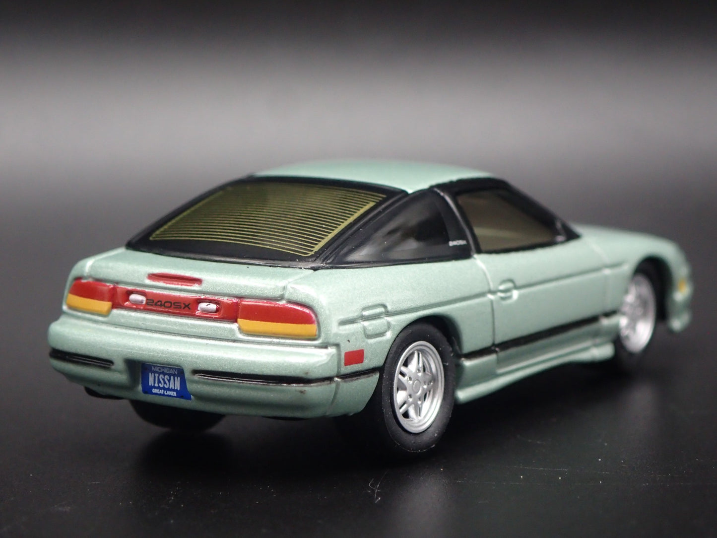 1989-1998 NISSAN 240SX GREEN 1:64 SCALE COLLECTIBLE DIORAMA DIECAST MODEL CAR