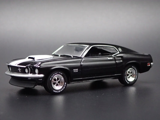1969 FORD MUSTANG BOSS 429 RARE 1:64 SCALE COLLECTIBLE DIORAMA DIECAST MODEL CAR