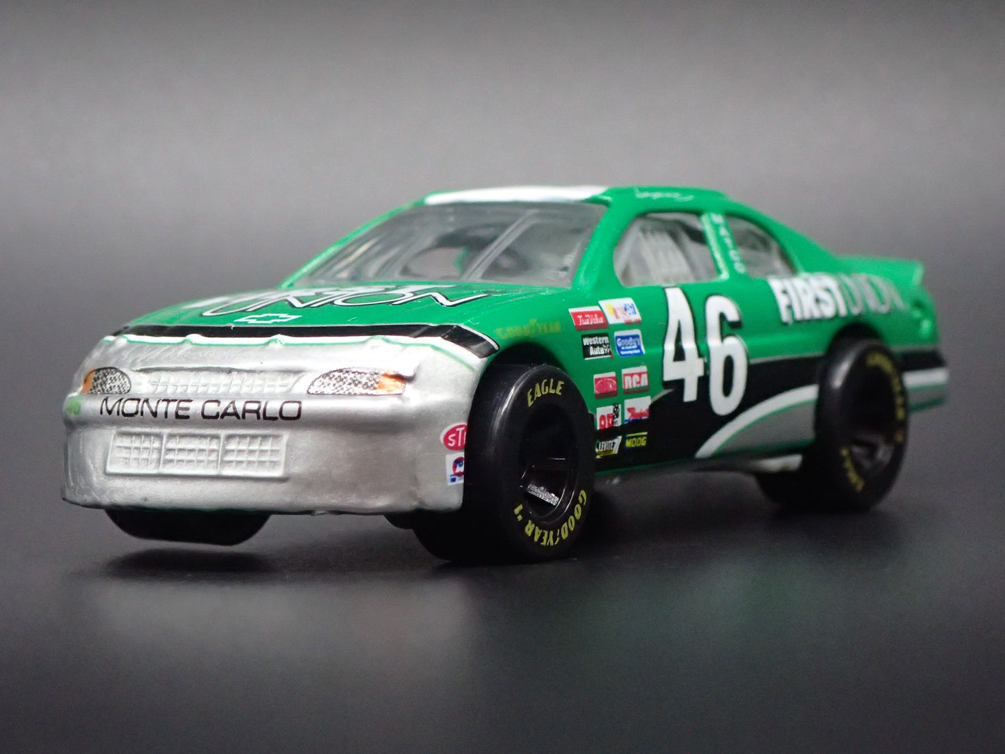 1997 97 CHEVROLET MONTE CARLO 46 WALLY DALLENBACH NASCAR 1:64 SCALE DIECAST CAR