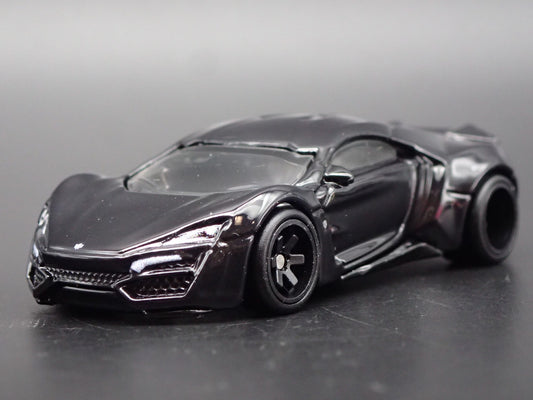 2014-2018 W MOTORS LYKAN HYPERSPORT SUPER CAR BLACK 1:64 SCALE DIECAST MODEL CAR