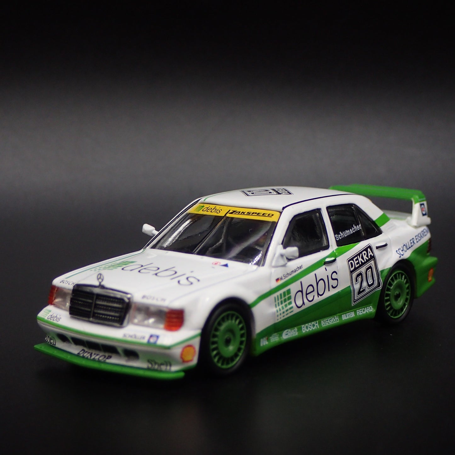 1982-1993 MERCEDES-BENZ 190E 2.5-16 EVOLUTION II 20 DEBIS 1:64 DIECAST MODEL CAR