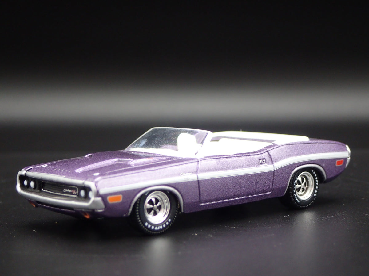 1970 70 DODGE CHALLENGER RT HEMI CONVERTIBLE RARE 1:64 SCALE DIECAST MODEL CAR-Burning Rubber Toy Company