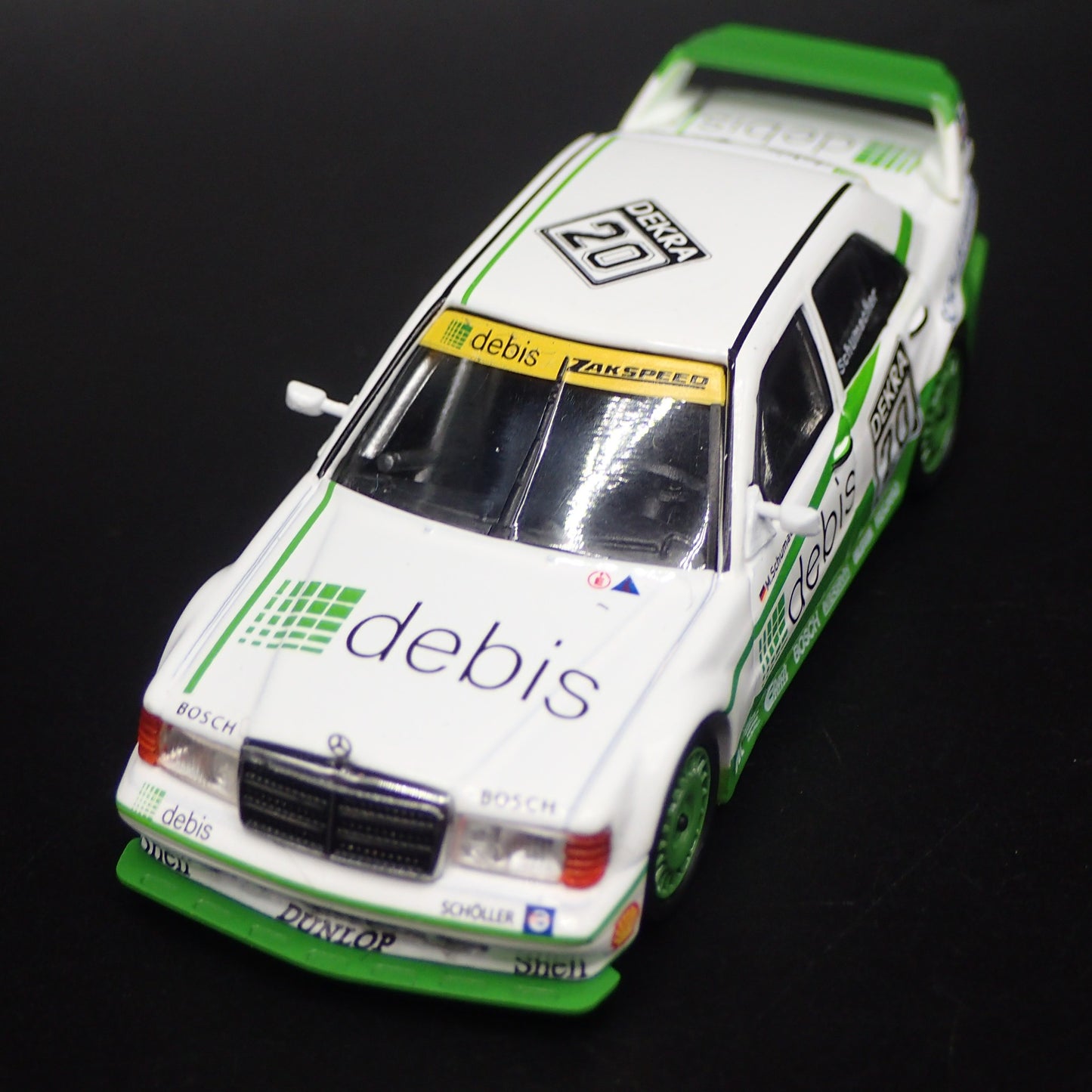 1982-1993 MERCEDES-BENZ 190E 2.5-16 EVOLUTION II 20 DEBIS 1:64 DIECAST MODEL CAR