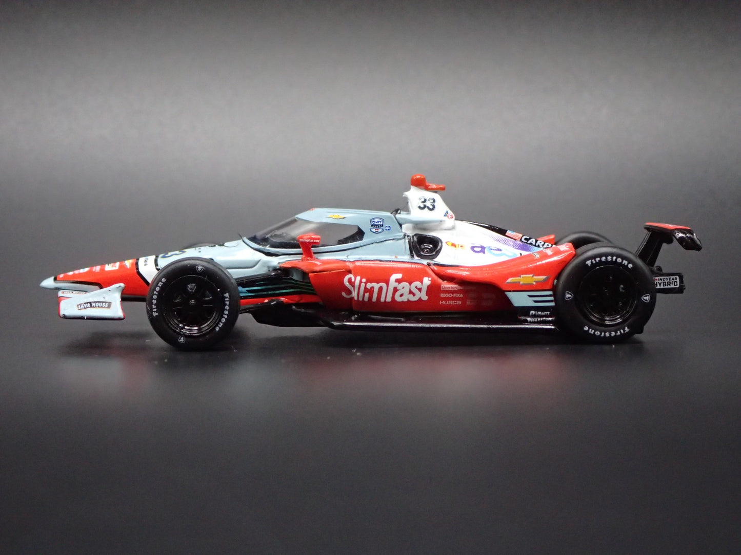 2026 26 INDY CAR CHEVY 33 ED CARPENTER SLIMFAST 1:64 SCALE DIECAST MODEL CAR