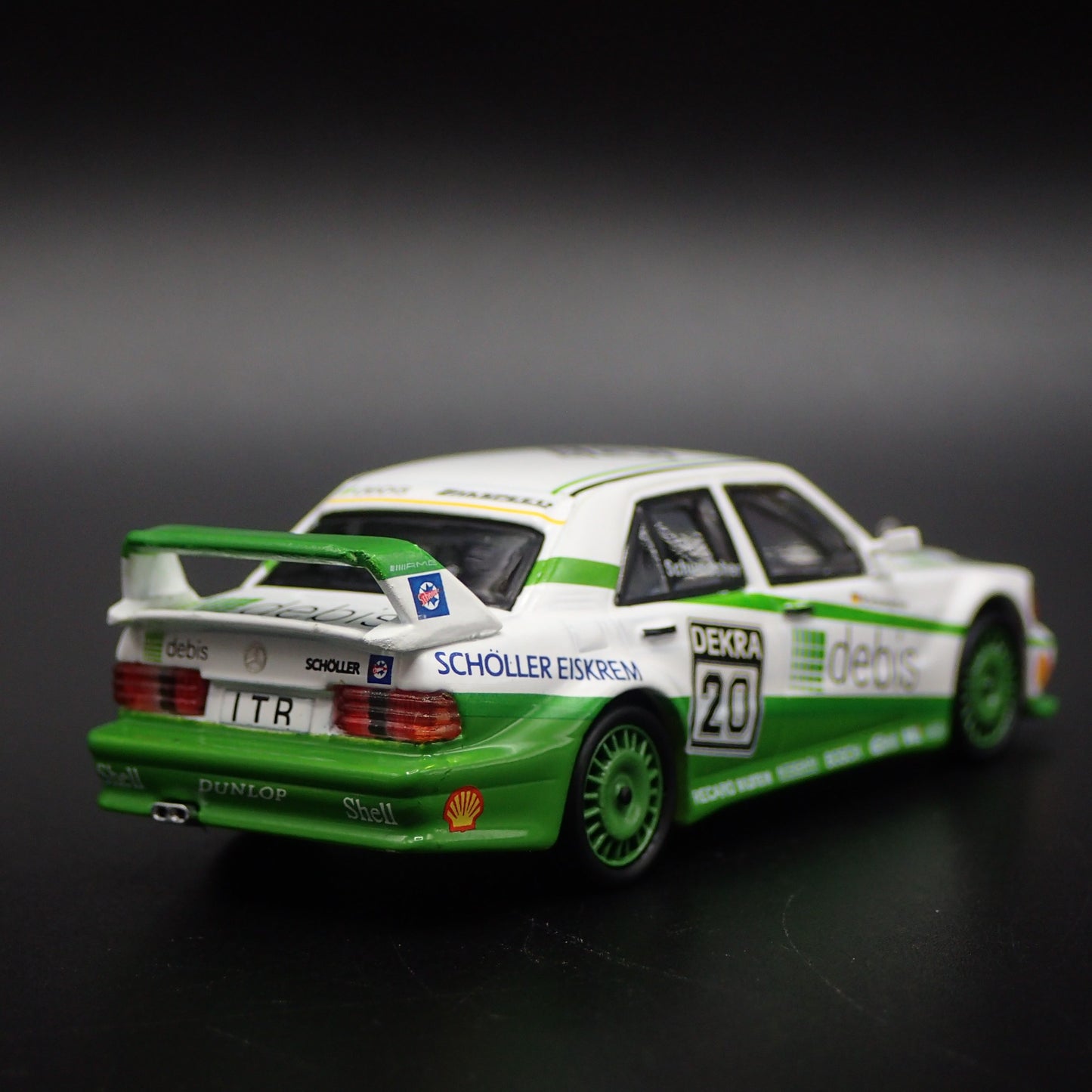 1982-1993 MERCEDES-BENZ 190E 2.5-16 EVOLUTION II 20 DEBIS 1:64 DIECAST MODEL CAR