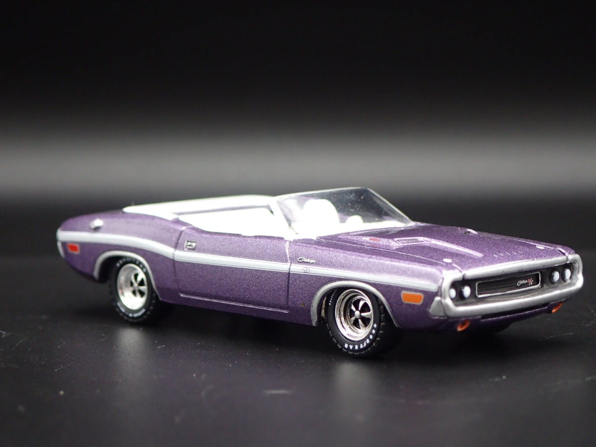 1970 70 DODGE CHALLENGER RT HEMI CONVERTIBLE RARE 1:64 SCALE DIECAST MODEL CAR-Burning Rubber Toy Company