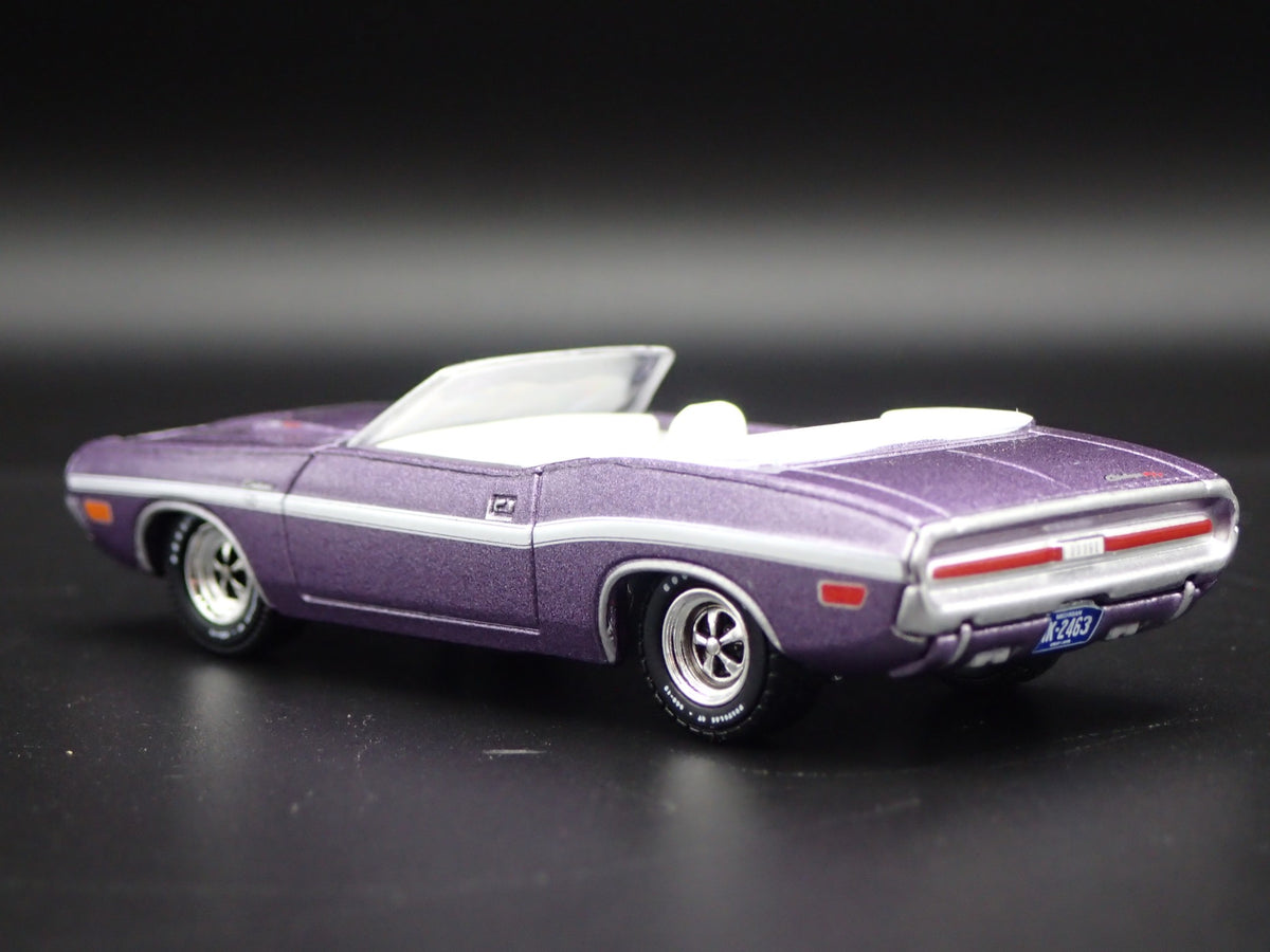 1970 70 DODGE CHALLENGER RT HEMI CONVERTIBLE RARE 1:64 SCALE DIECAST MODEL CAR-Burning Rubber Toy Company