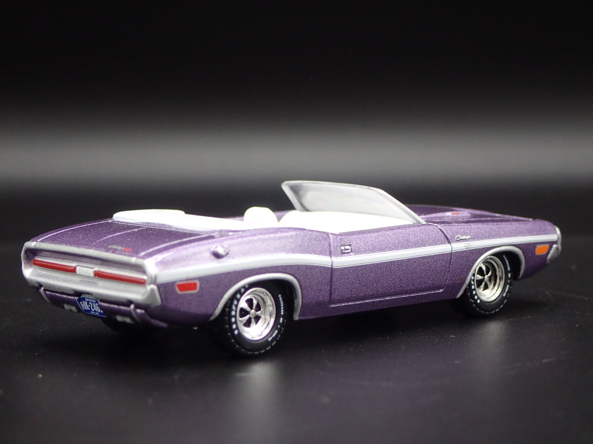 1970 70 DODGE CHALLENGER RT HEMI CONVERTIBLE RARE 1:64 SCALE DIECAST MODEL CAR-Burning Rubber Toy Company