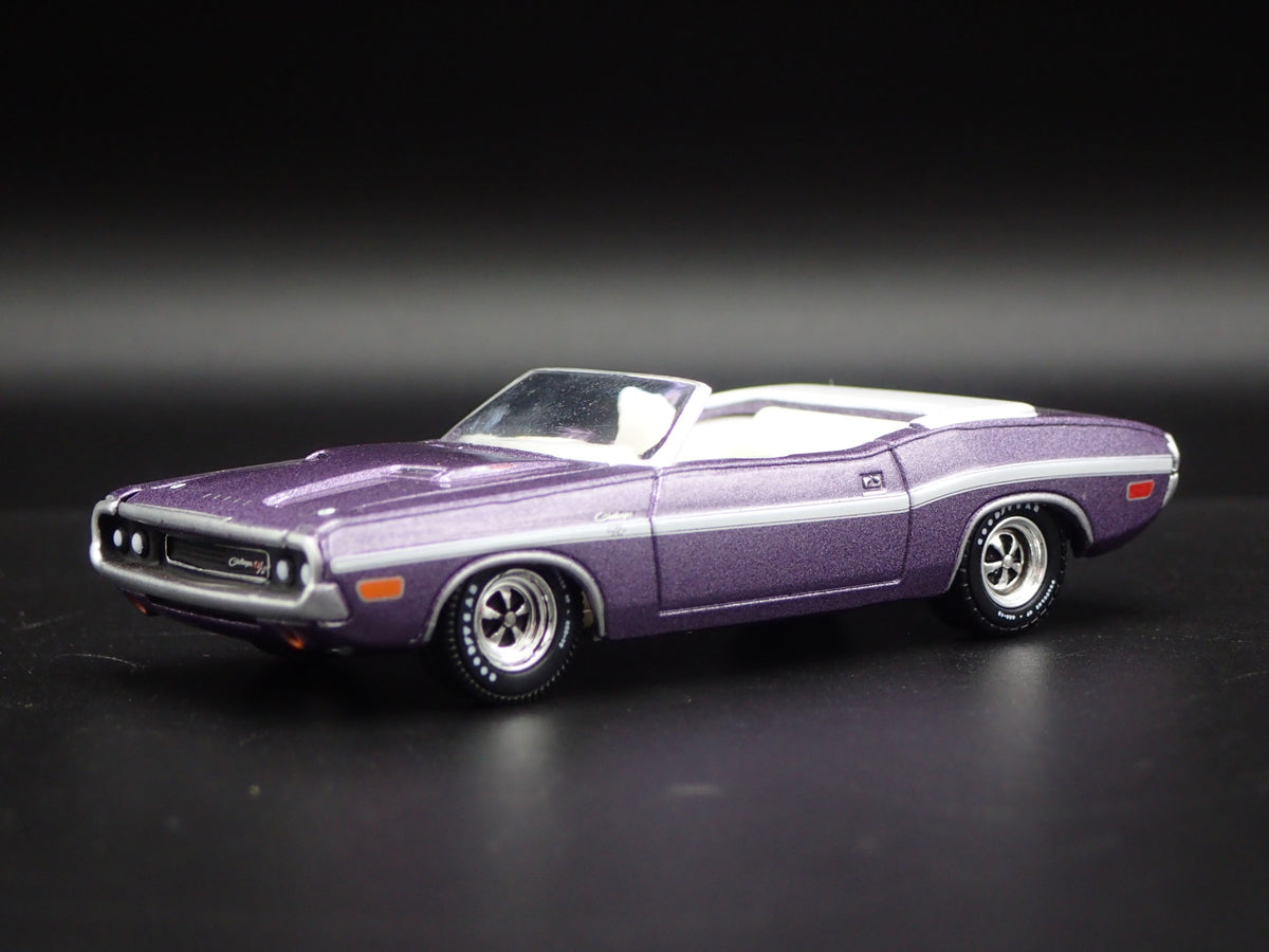 1970 70 DODGE CHALLENGER RT HEMI CONVERTIBLE RARE 1:64 SCALE DIECAST MODEL CAR-Burning Rubber Toy Company