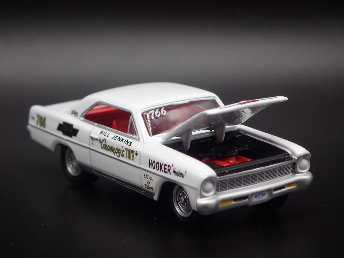 1966 CHEVY CHEVROLET NOVA BILL JENKINS GRUMPYS TOY  1:64 SCALE DIECAST MODEL CAR