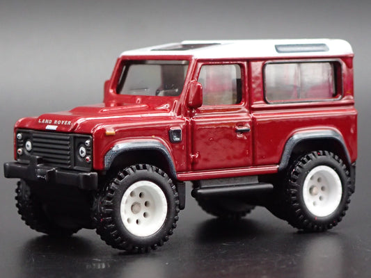 1984-1990 LAND ROVER DEFENDER 90 RED 1/64 SCALE COLLECTIBLE DIECAST MODEL CAR