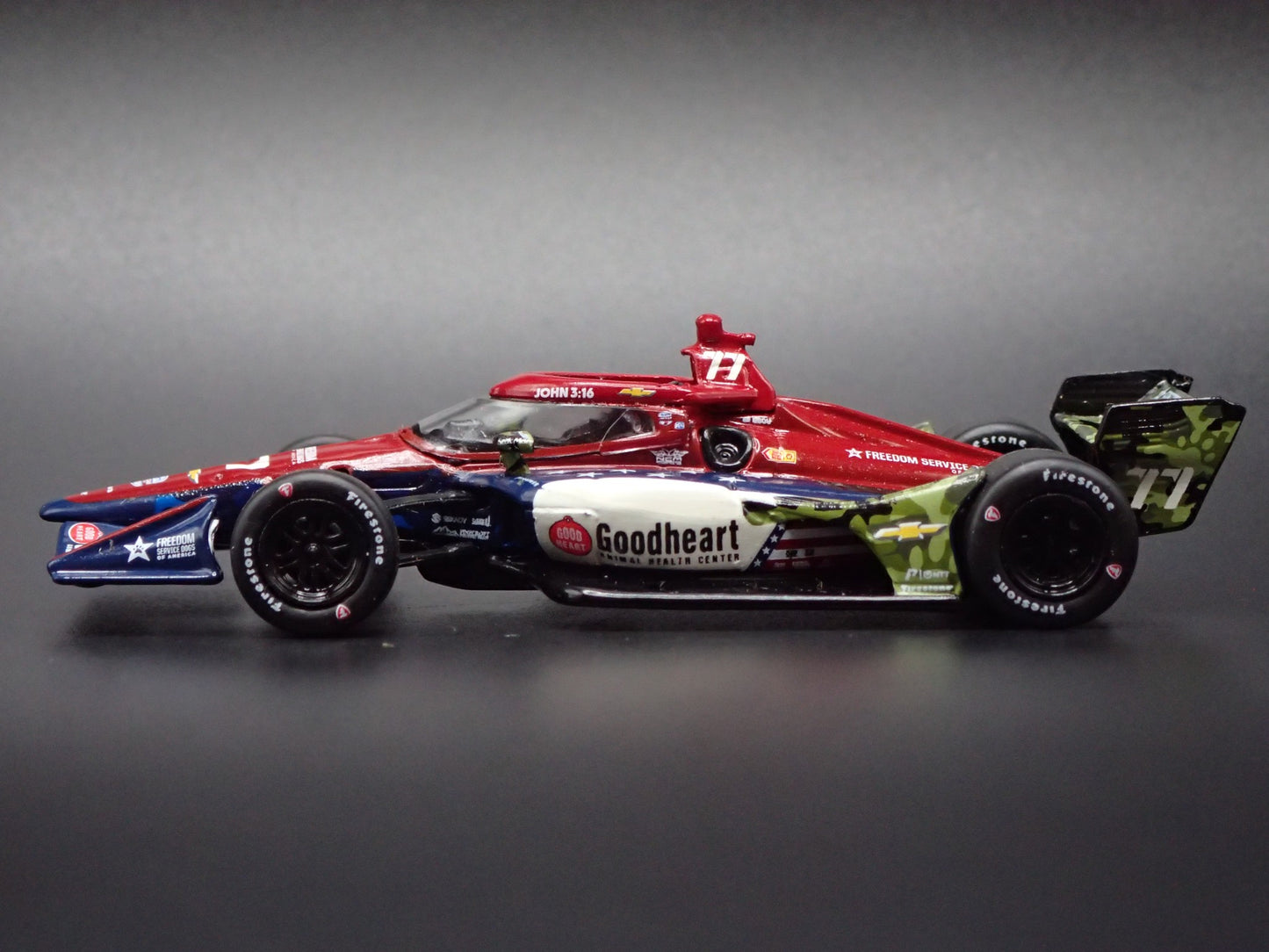 2026 26 INDY CAR CHEVY 77 STING RAY ROBB GOODHEART 1:64 SCALE DIECAST MODEL CAR