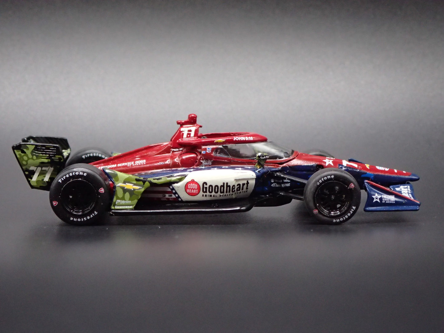 2026 26 INDY CAR CHEVY 77 STING RAY ROBB GOODHEART 1:64 SCALE DIECAST MODEL CAR