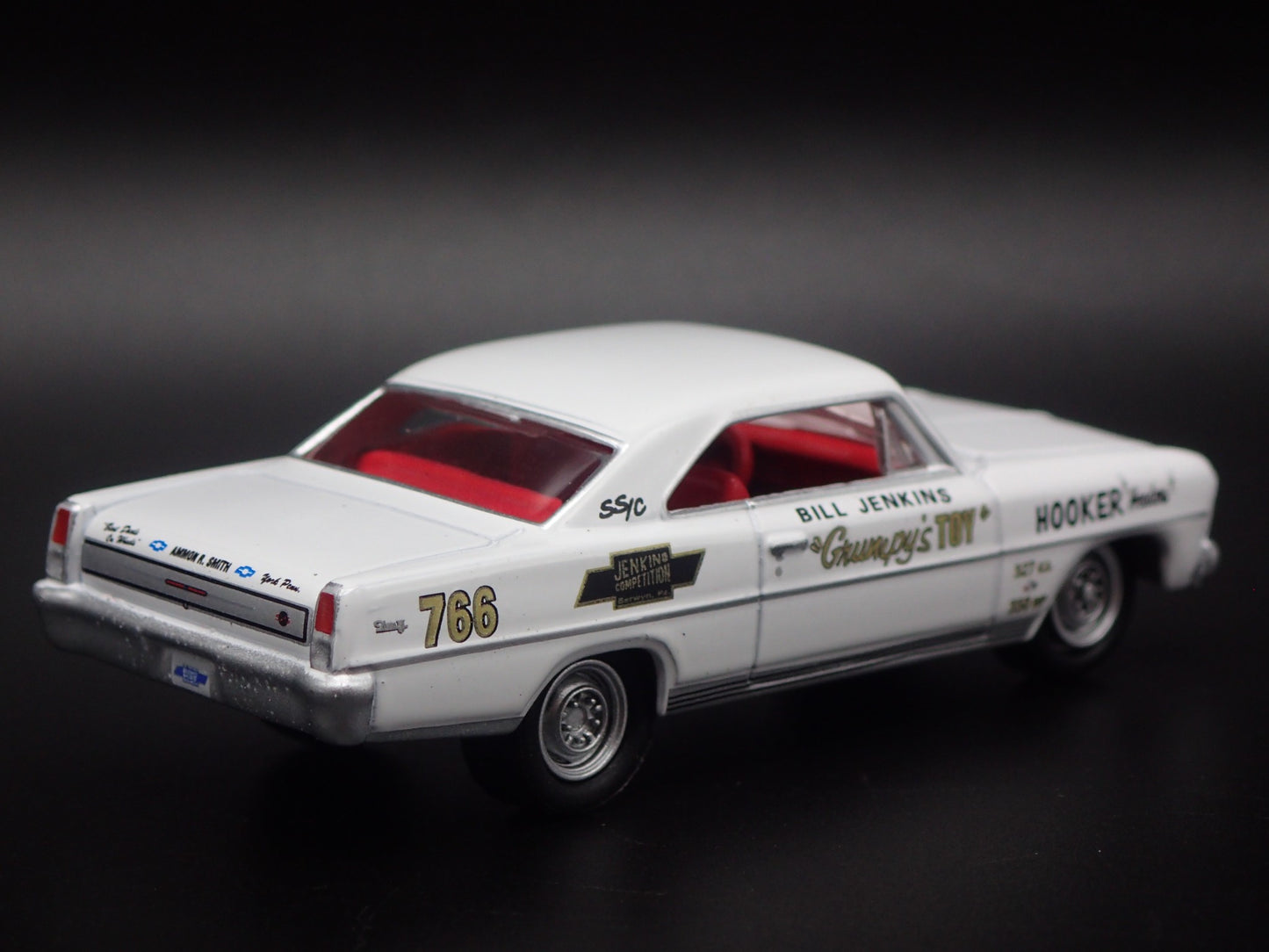 1966 CHEVY CHEVROLET NOVA BILL JENKINS GRUMPYS TOY  1:64 SCALE DIECAST MODEL CAR
