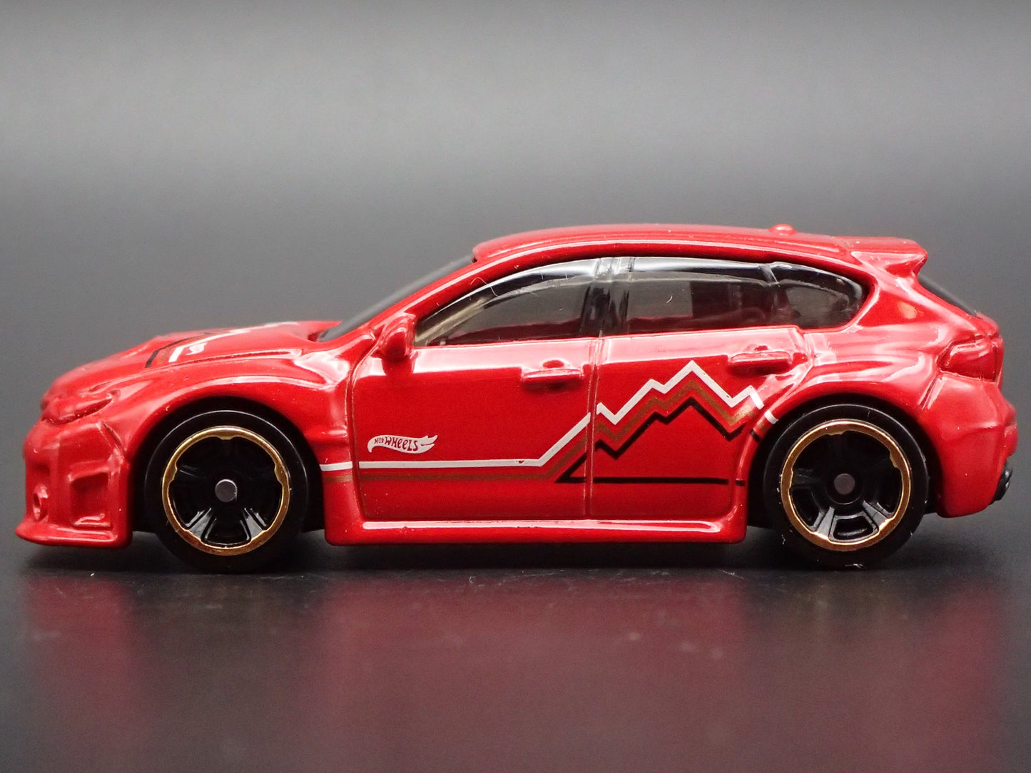 2007-2014 SUBARU WRX STI RED 1:64 SCALE COLLECTIBLE DIORAMA DIECAST MODEL CAR