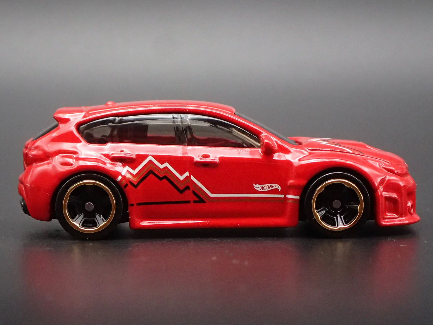 2007-2014 SUBARU WRX STI RED 1:64 SCALE COLLECTIBLE DIORAMA DIECAST MODEL CAR