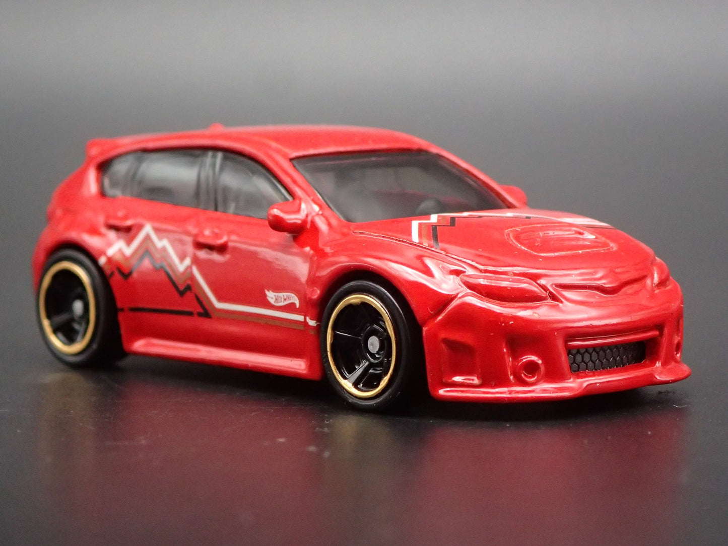 2007-2014 SUBARU WRX STI RED 1:64 SCALE COLLECTIBLE DIORAMA DIECAST MODEL CAR