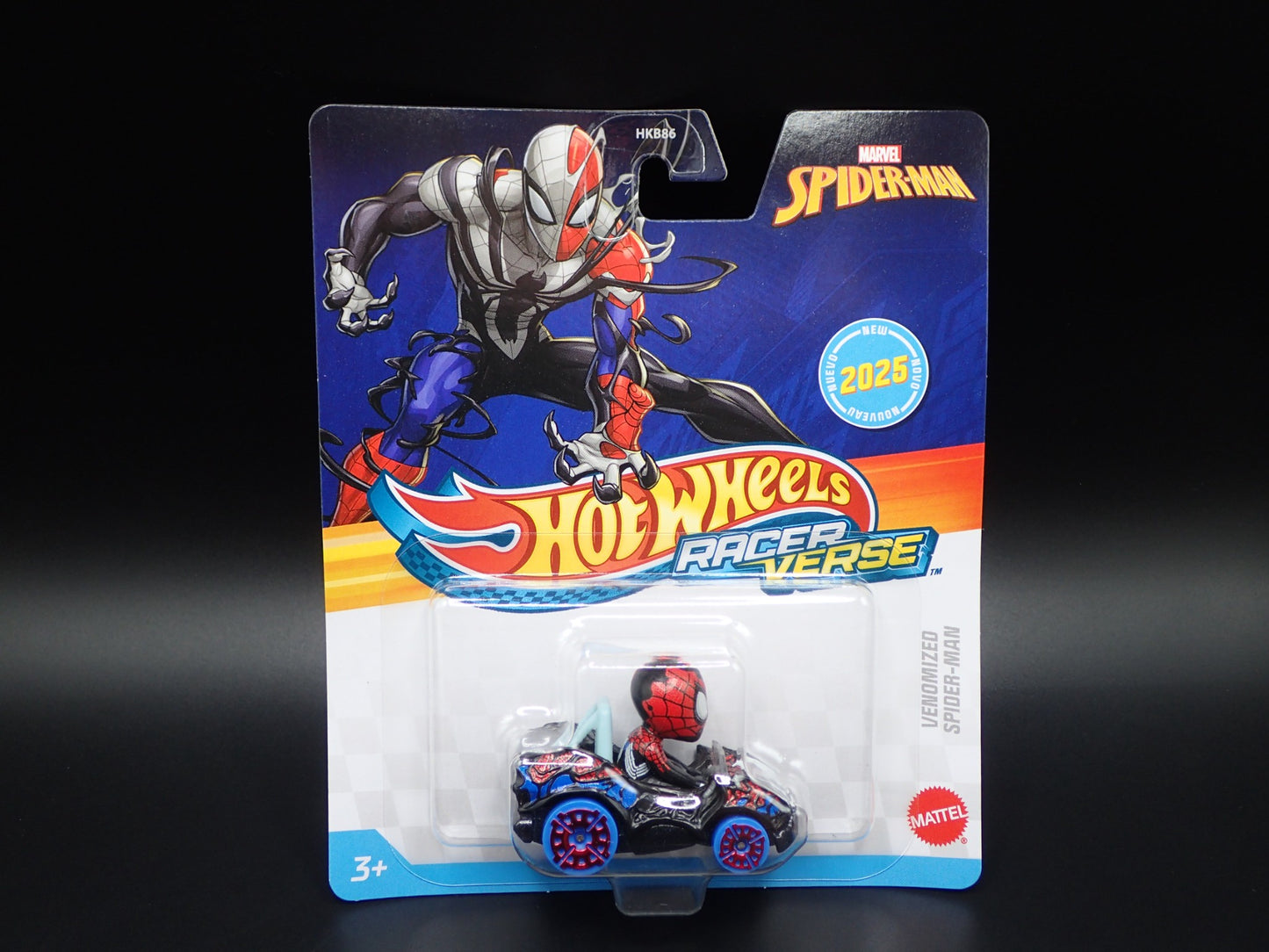 2025 HOT WHEELS RACER VERSE VENOMIZED SPIDER MAN MARVEL