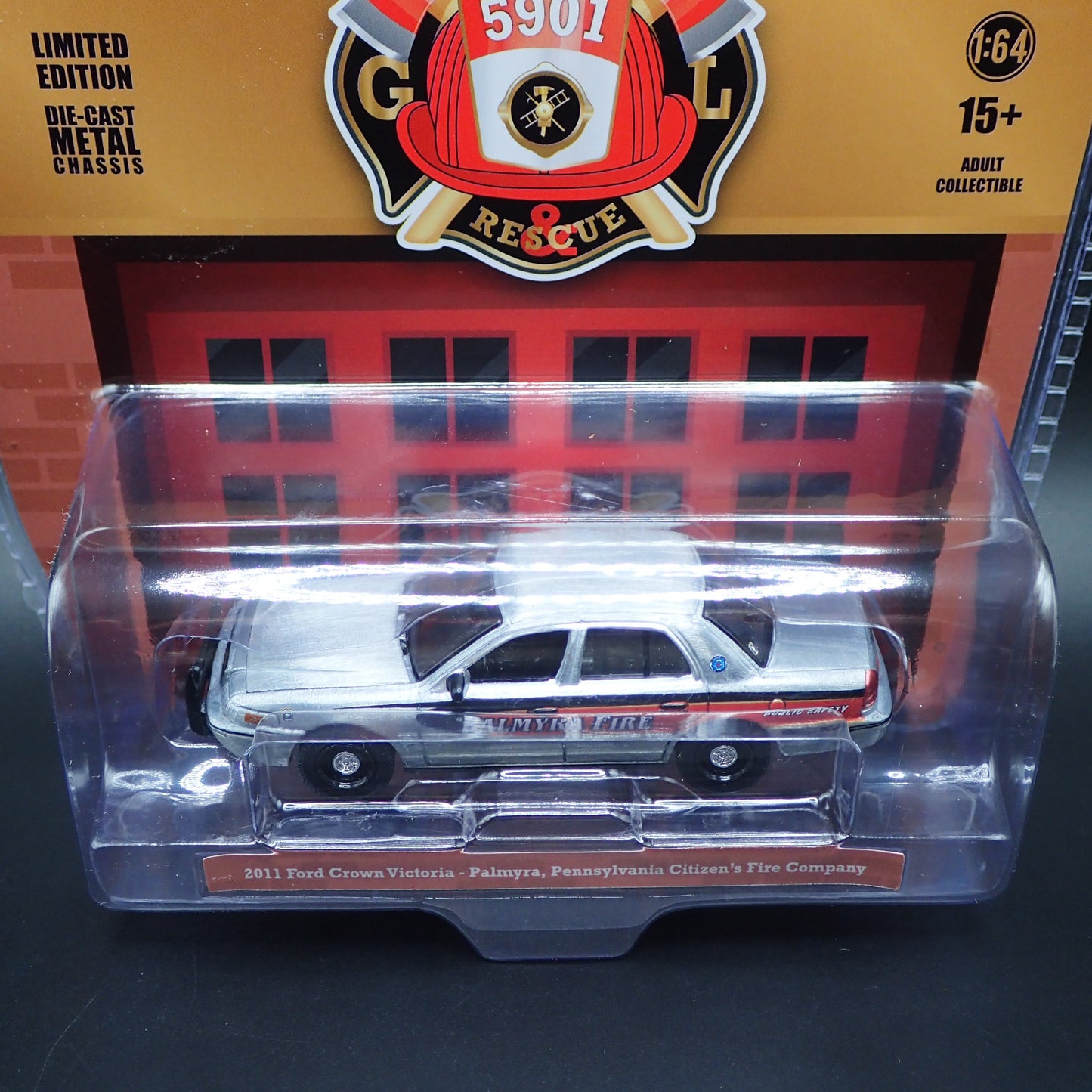 2011 FORD CROWN VICTORIA PALMYRA PA FIRE FIRE RESCUE 5 RAW GREEN MACHINE CHASE