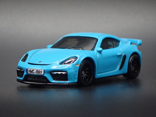 2020-2023 PORSCHE 718 CAYMAN GT4 BLUE 1:64 SCALE COLLECTIBLE DIECAST MODEL CAR