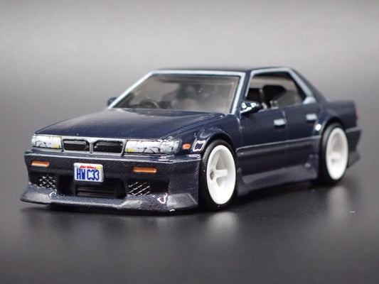 1989-1993 NISSAN LAUREL C33 BLACK 1:64 SCALE DIORAMA DIECAST MODEL CAR