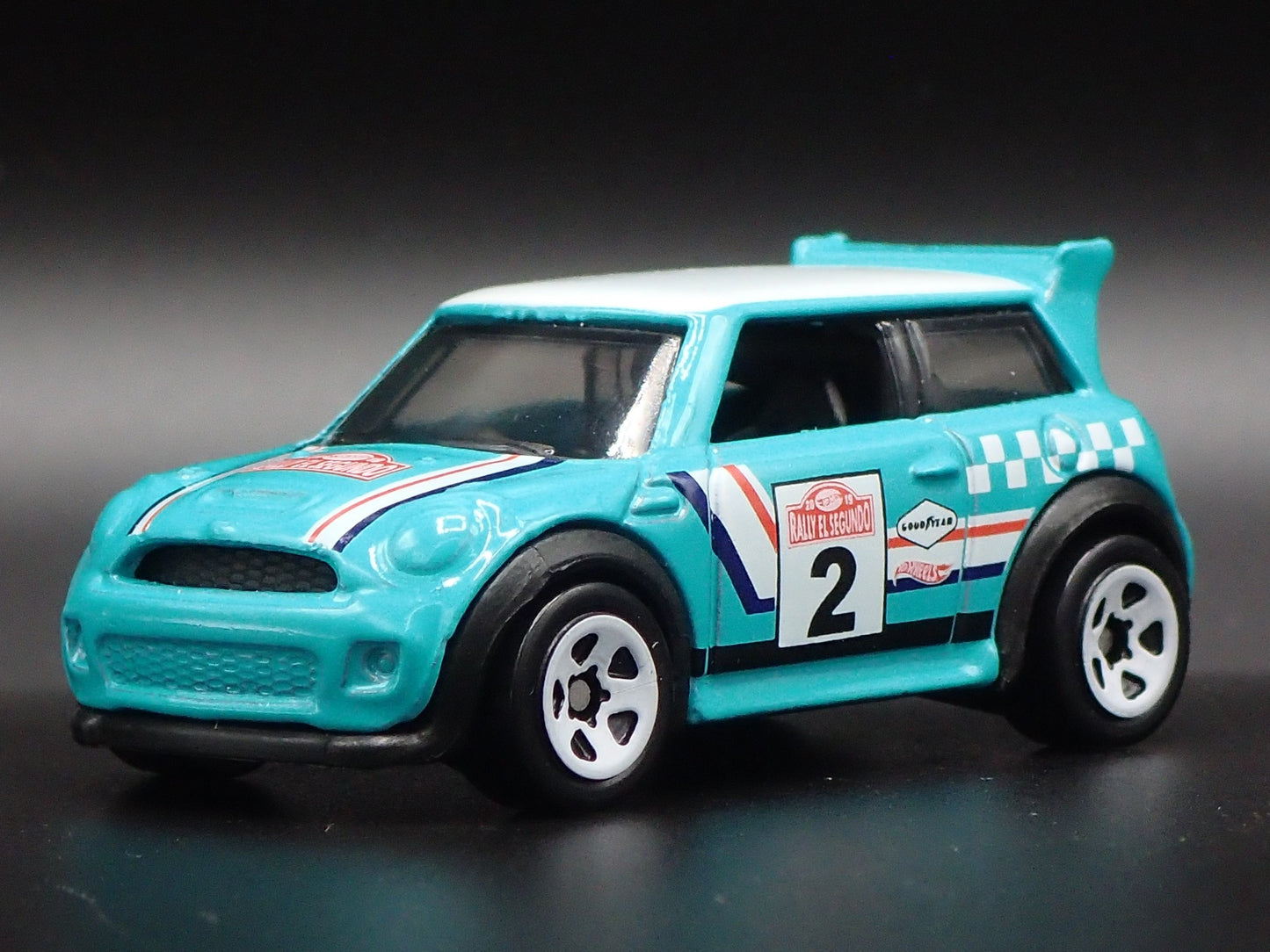 2007-2014 MINI COOPER S TEAL 1:64 SCALE COLLECTIBLE DIORAMA DIECAST MODEL CAR