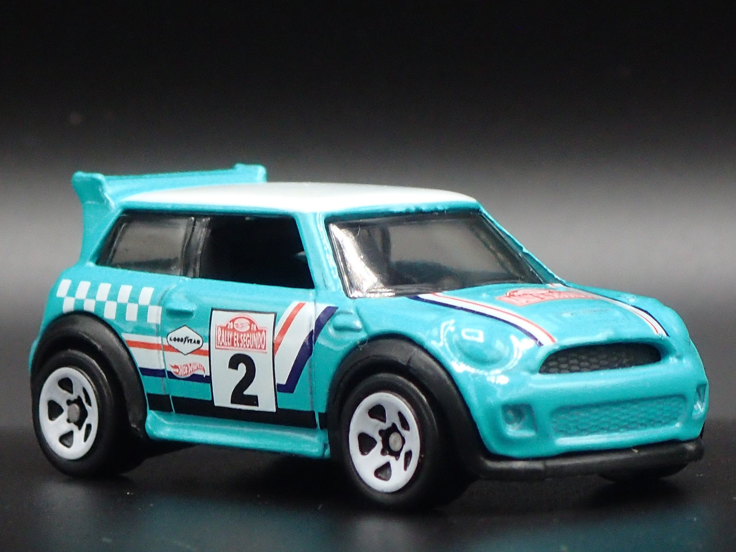 2007-2014 MINI COOPER S TEAL 1:64 SCALE COLLECTIBLE DIORAMA DIECAST MODEL CAR