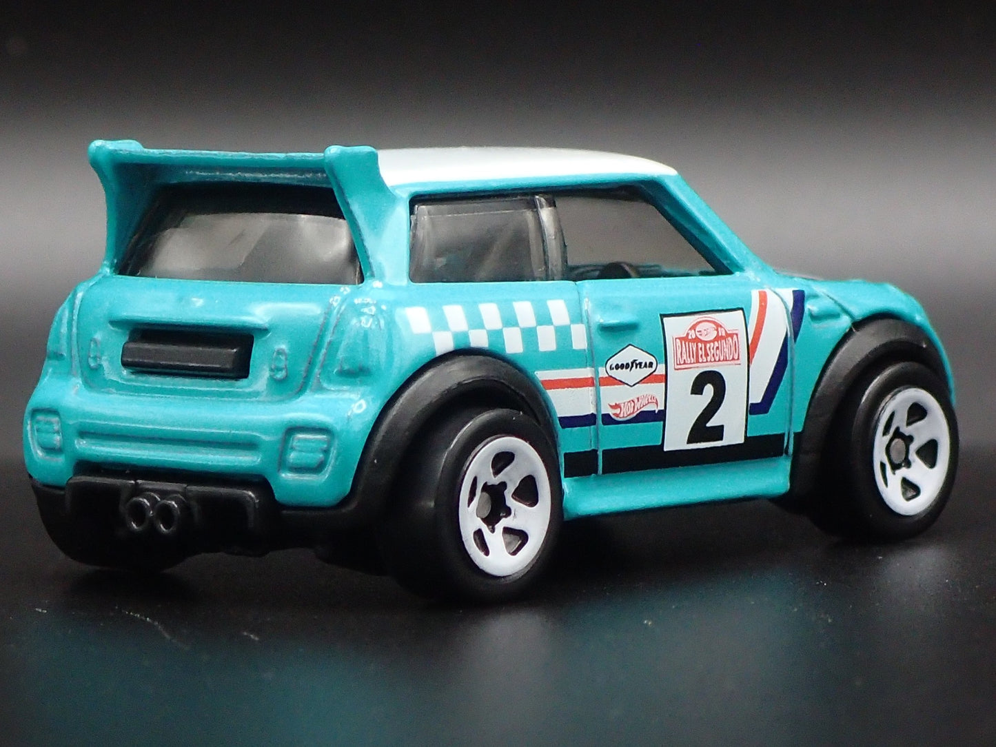 2007-2014 MINI COOPER S TEAL 1:64 SCALE COLLECTIBLE DIORAMA DIECAST MODEL CAR