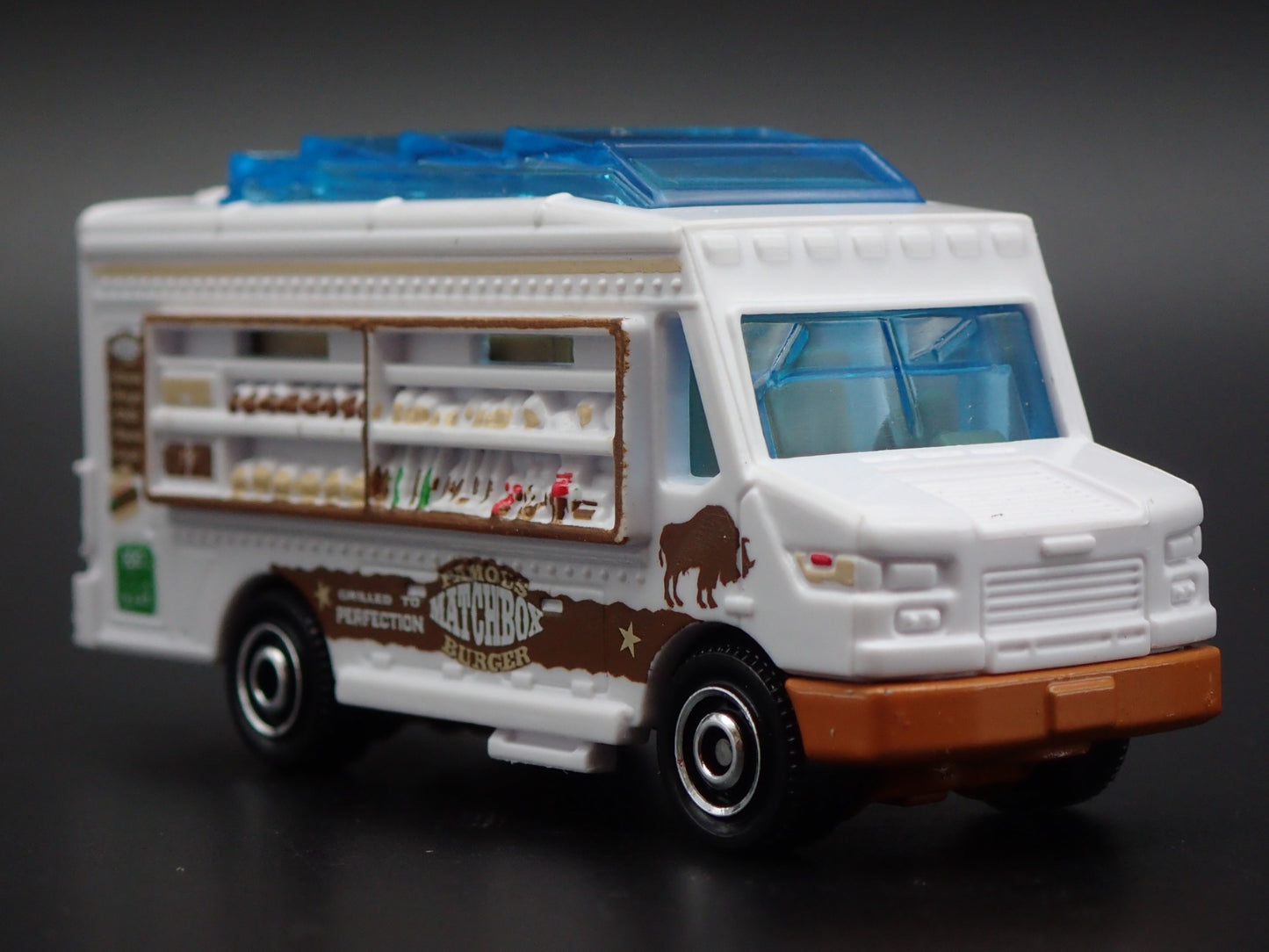 FOOD TRUCK BILLS BISON BURGER WHITE RARE 1:64 MB SCALE DIORAMA DIECAST MODEL CAR