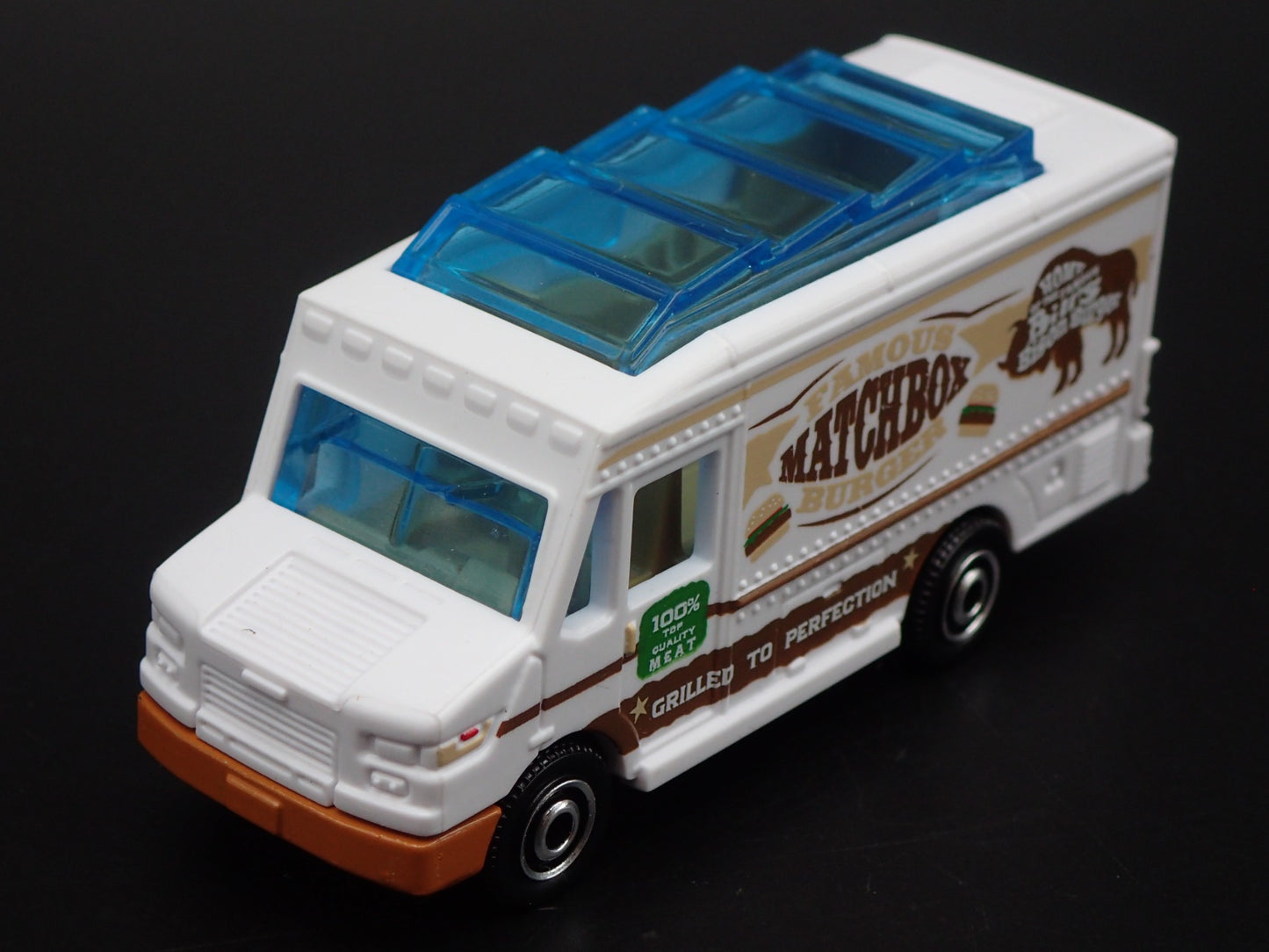 FOOD TRUCK BILLS BISON BURGER WHITE RARE 1:64 MB SCALE DIORAMA DIECAST MODEL CAR
