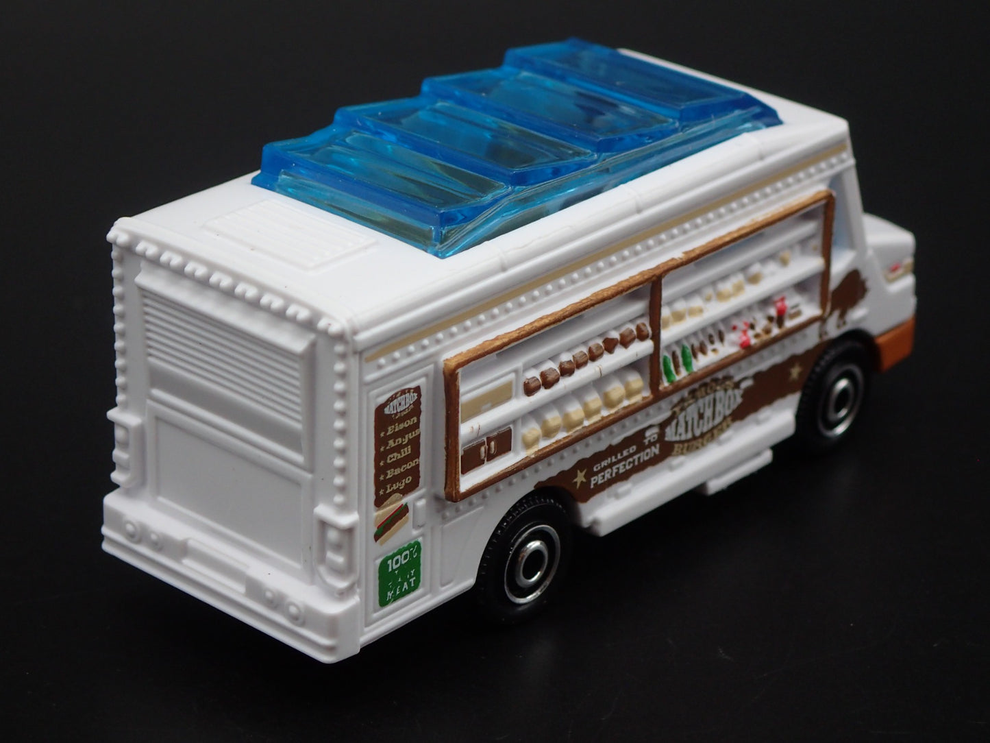 FOOD TRUCK BILLS BISON BURGER WHITE RARE 1:64 MB SCALE DIORAMA DIECAST MODEL CAR