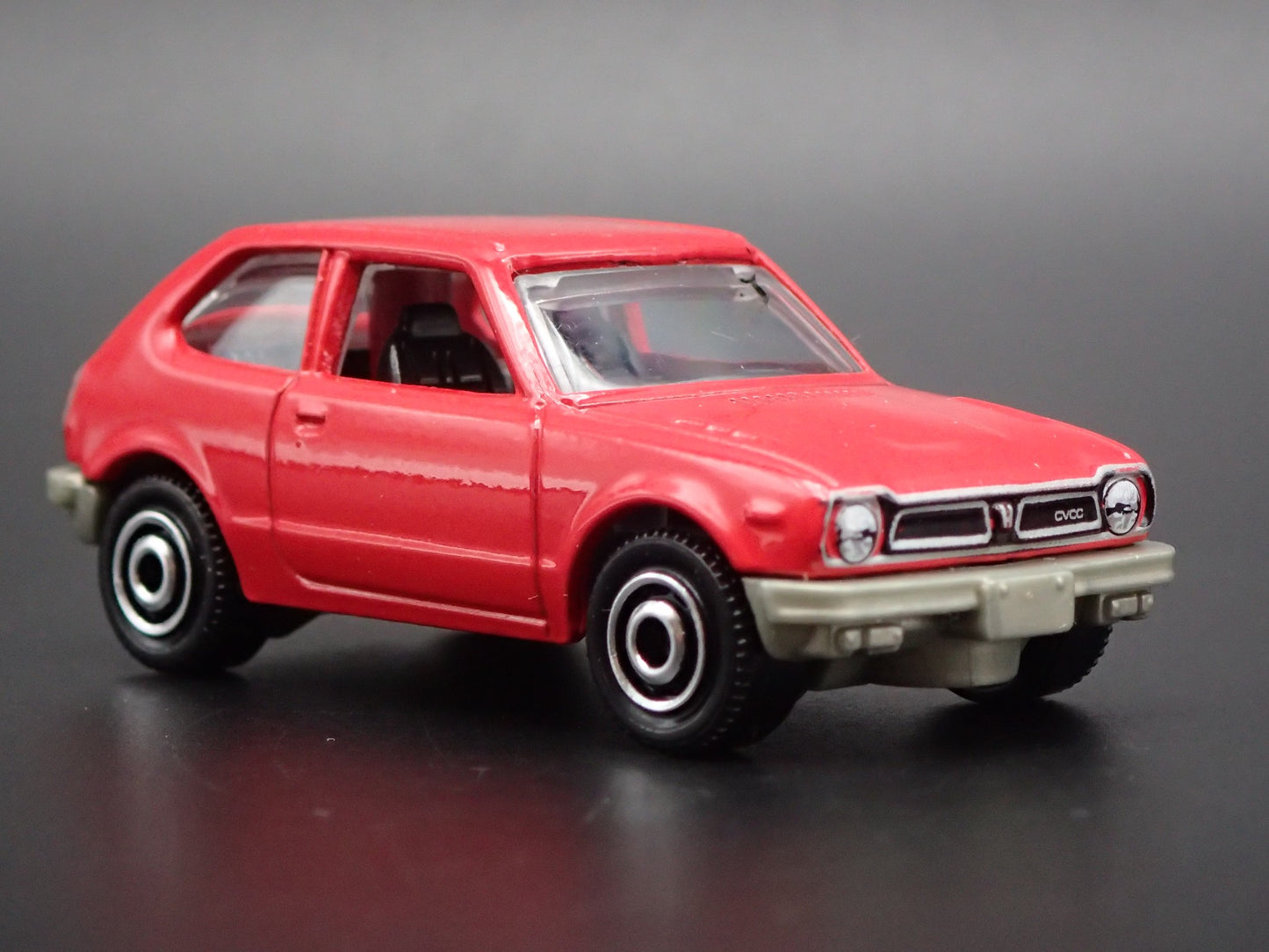 1973-1978 HONDA CIVIC CVCC RED 1:64 SCALE COLLECTIBLE DIORAMA DIECAST MODEL CAR