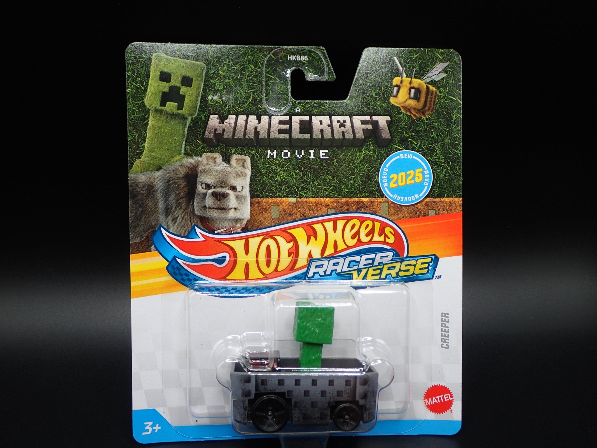 2025 HOT WHEELS RACER VERSE CREEPER A MINECRAFT MOVIE – Burning