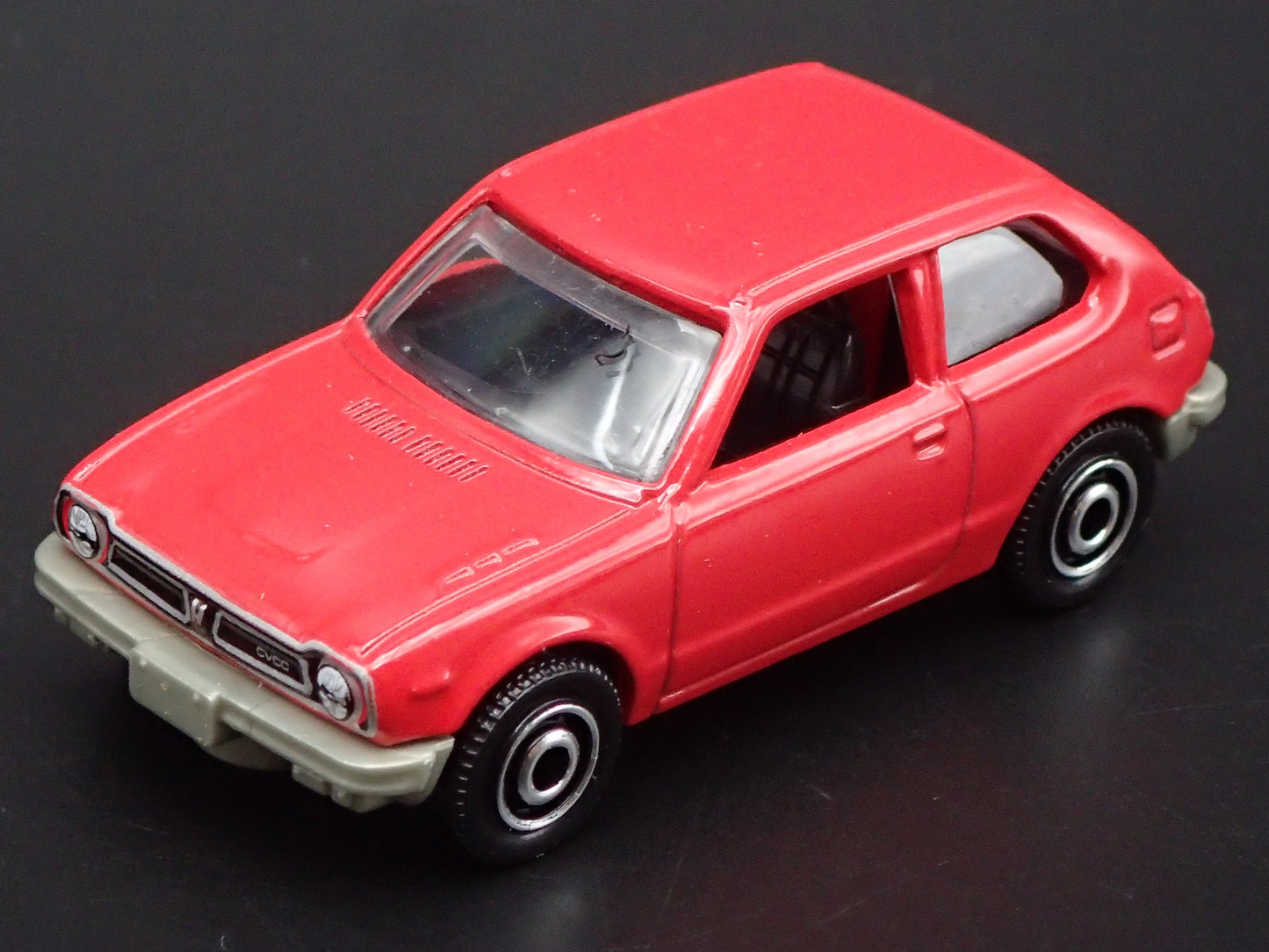1973-1978 HONDA CIVIC CVCC RED 1:64 SCALE COLLECTIBLE DIORAMA DIECAST MODEL CAR
