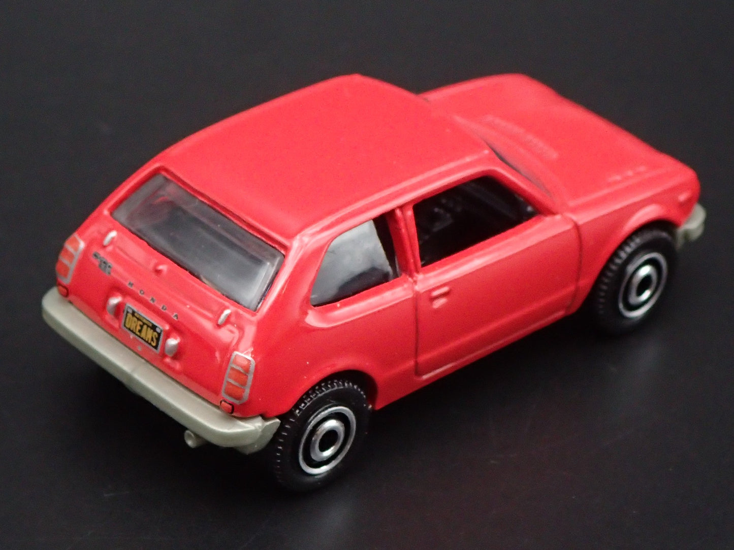 1973-1978 HONDA CIVIC CVCC RED 1:64 SCALE COLLECTIBLE DIORAMA DIECAST MODEL CAR