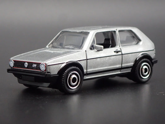 1974-1983 VW VOLKSWAGEN GOLF MK1 SILVER 1:64 SCALE DIORAMA DIECAST MODEL CAR