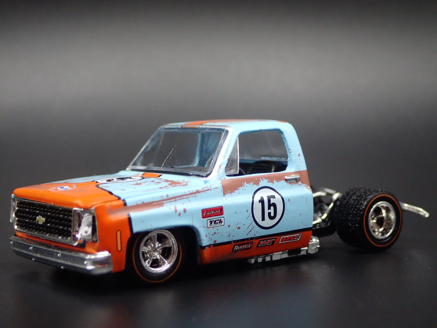 1978 CHEVY CHEVROLET SILVERADO 10 GULF SQUAREBODY TRUCK 1/64 DIECAST MODEL CAR